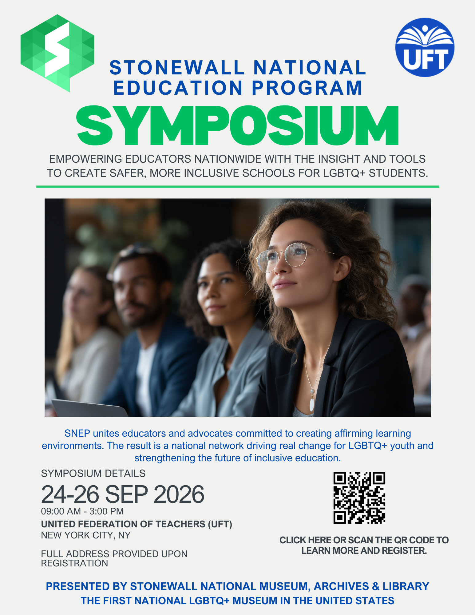  2026 STONEWALL NATIONAL EDUCATION PROGRAM SYMPOSIUM, NYC