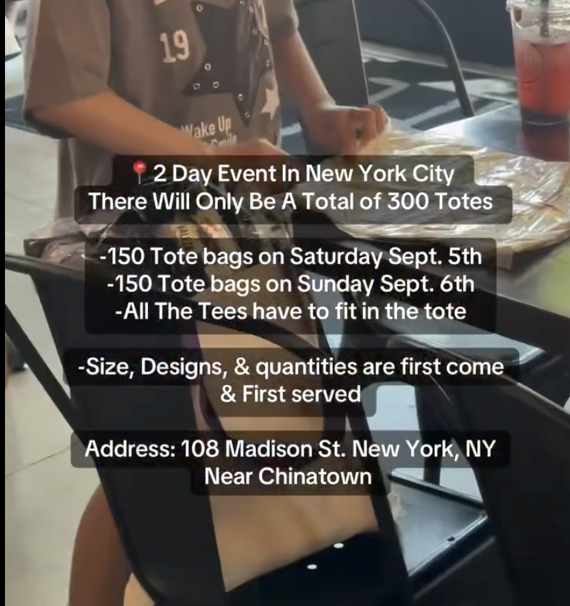 TOTE STUFFER EVENT, NYC