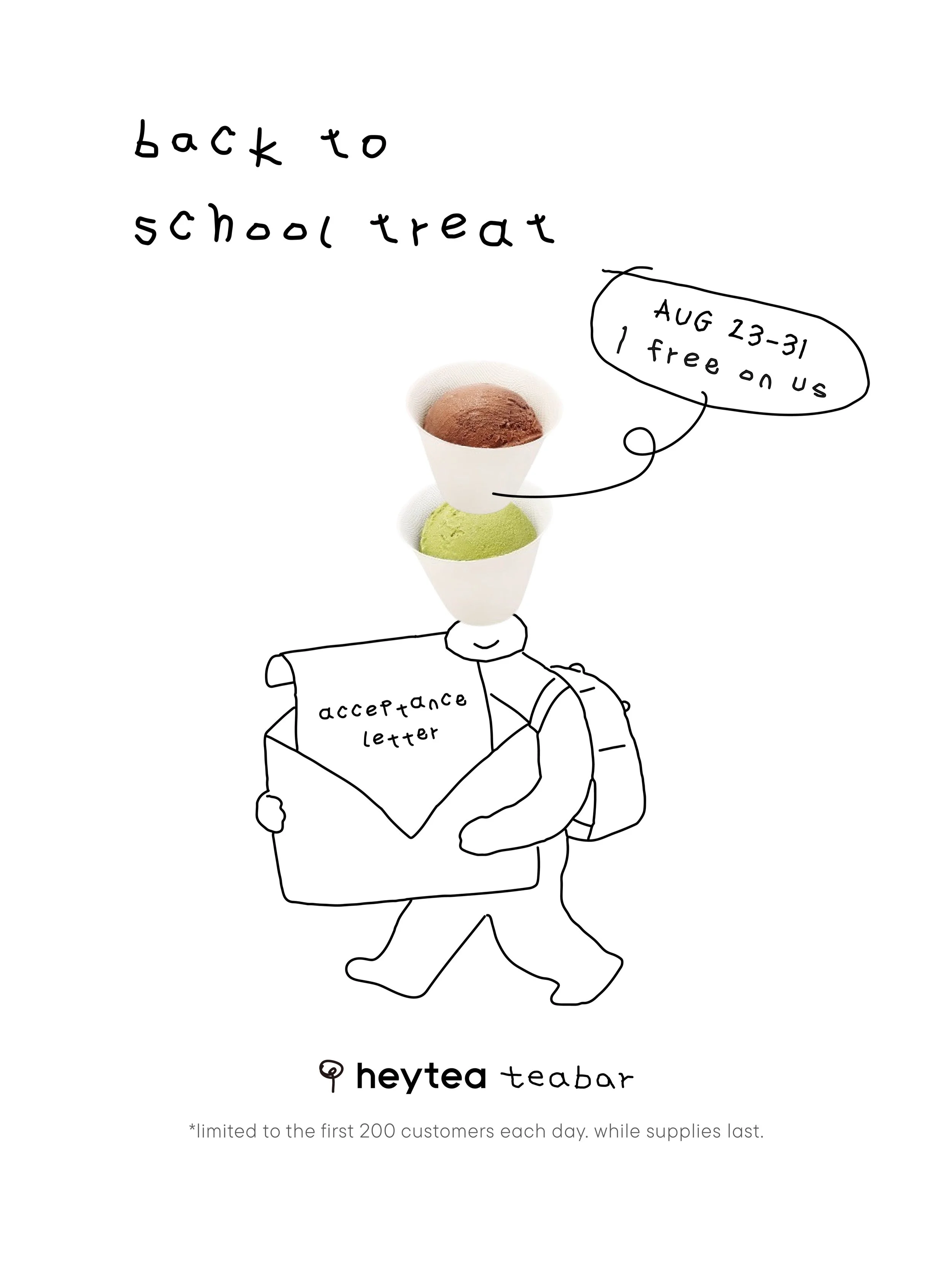 HEYTEA BACK TO SCHOOL TREAT, NYC