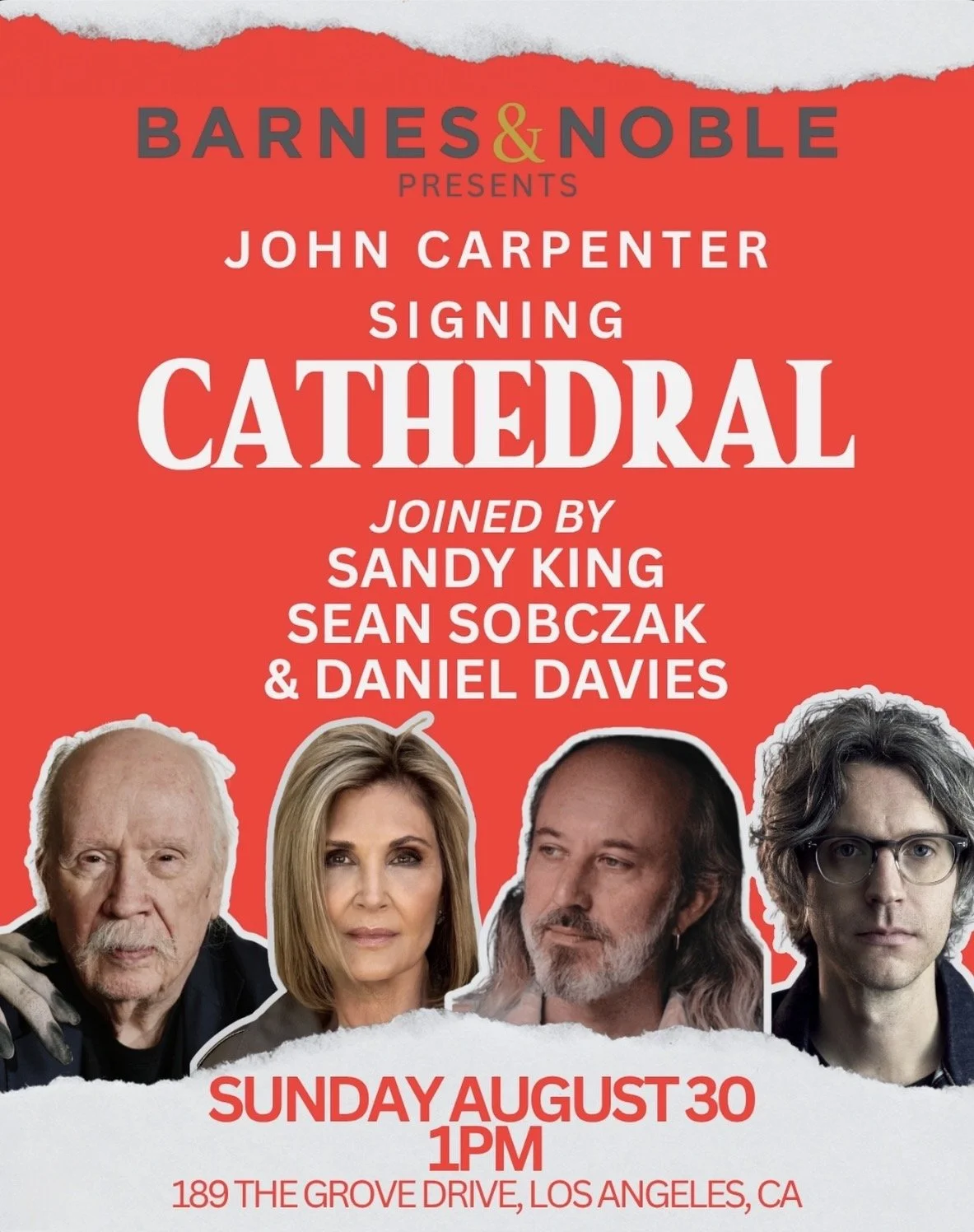 JOHN CARPENTER &amp; SANDY KING CATHEDRAL BOOK SIGNING, LA