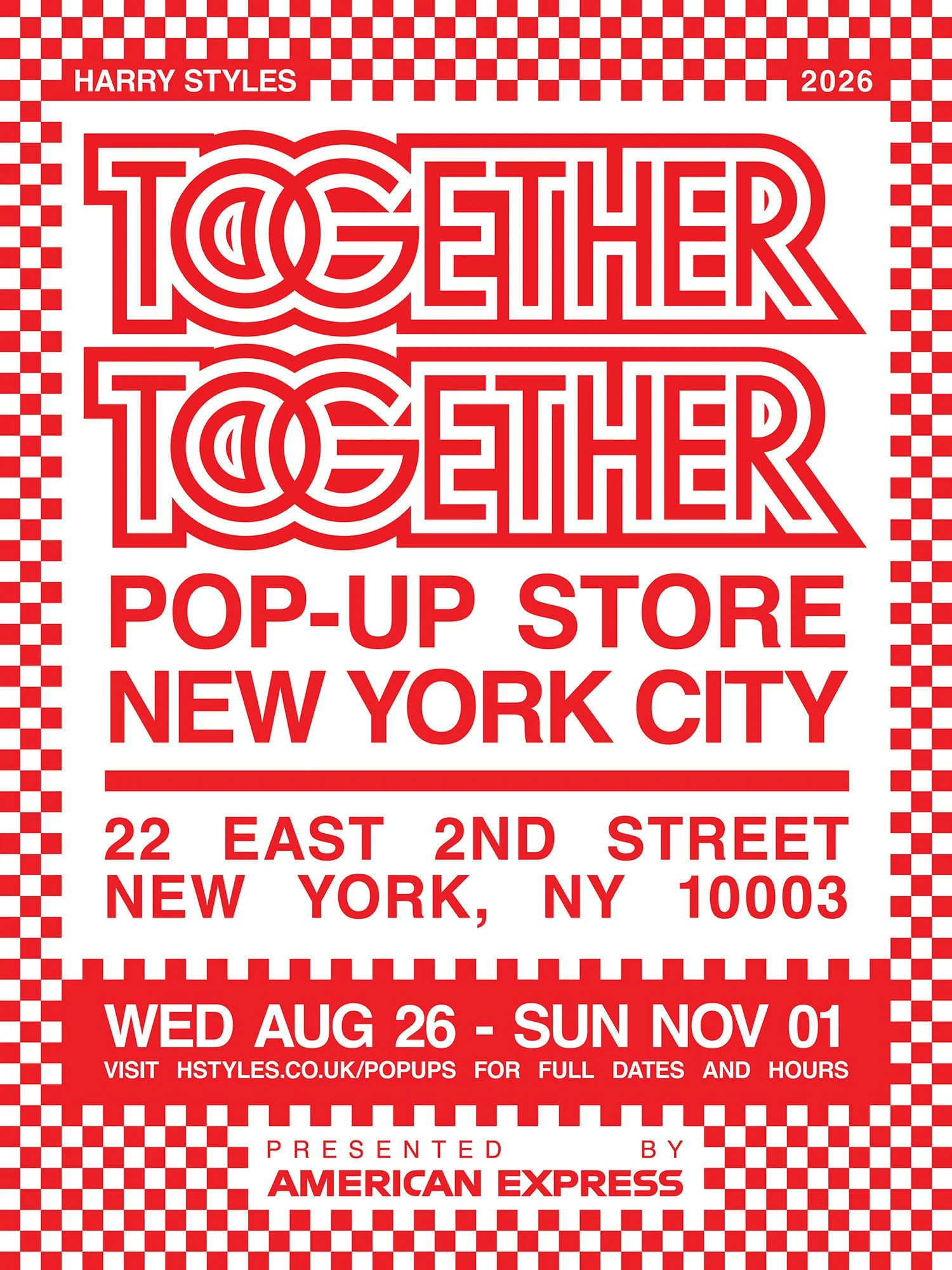 TOGETHER, TOGETHER POP-UP, NYC