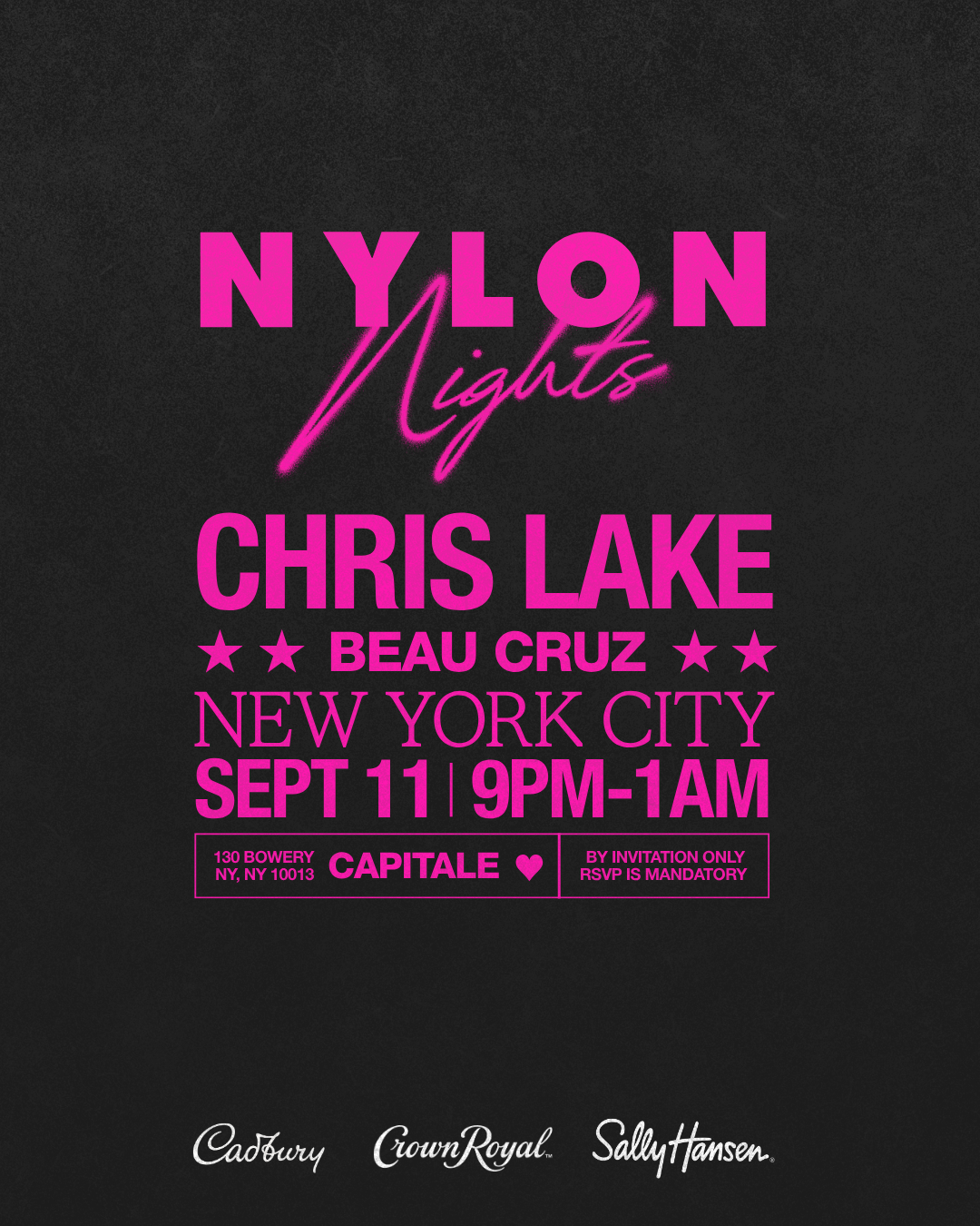 NYLON NIGHTS NYFW, NYC