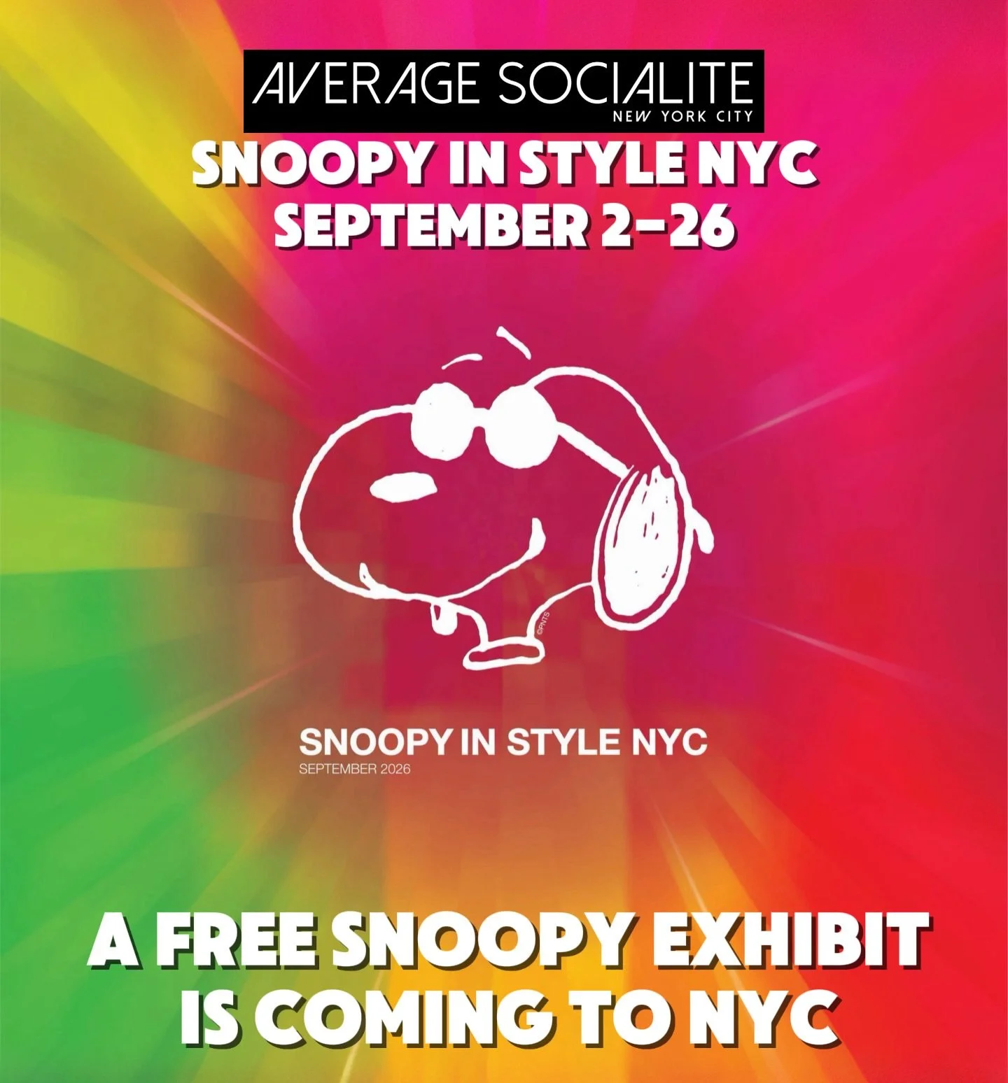 🥜 Peanuts presents Snoopy in Style NYC&mdash;a multifaceted exhibition celebrating Charles M. Schulz&rsquo; comic strip through the lens of fashion, creativity, and culture. Open September 2 - September 26 at 25 Little West 12th Street in New York C