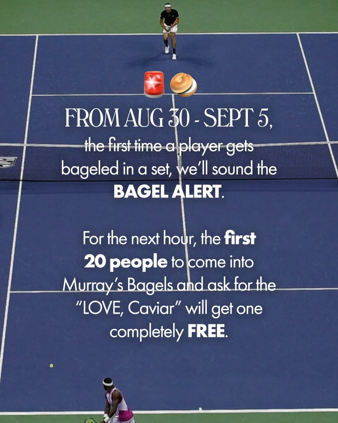 MURRAY'S BAGELS LIMITED EDITION “LOVE, CAVIAR” BAGEL, NYC