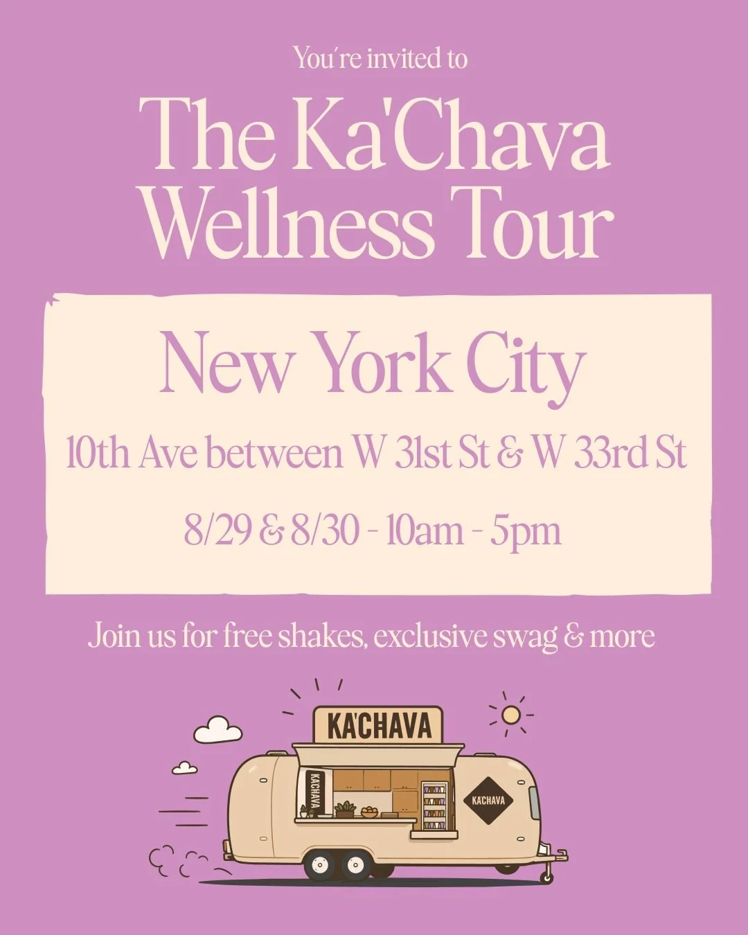 THE KA'CHAVA WELLNESS TOUR, NYC