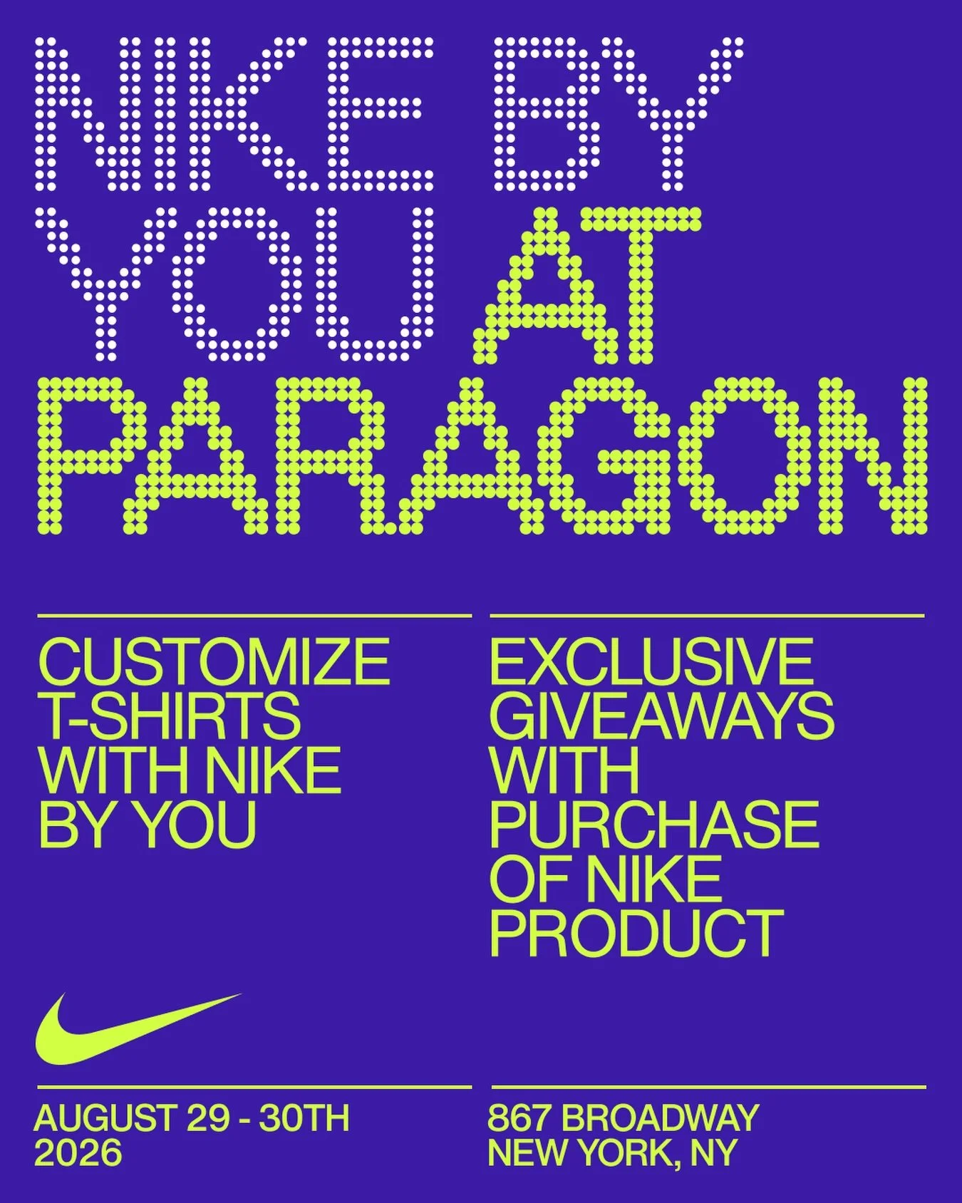 NIKE BY YOU AT PARAGON SPORTS, NYC