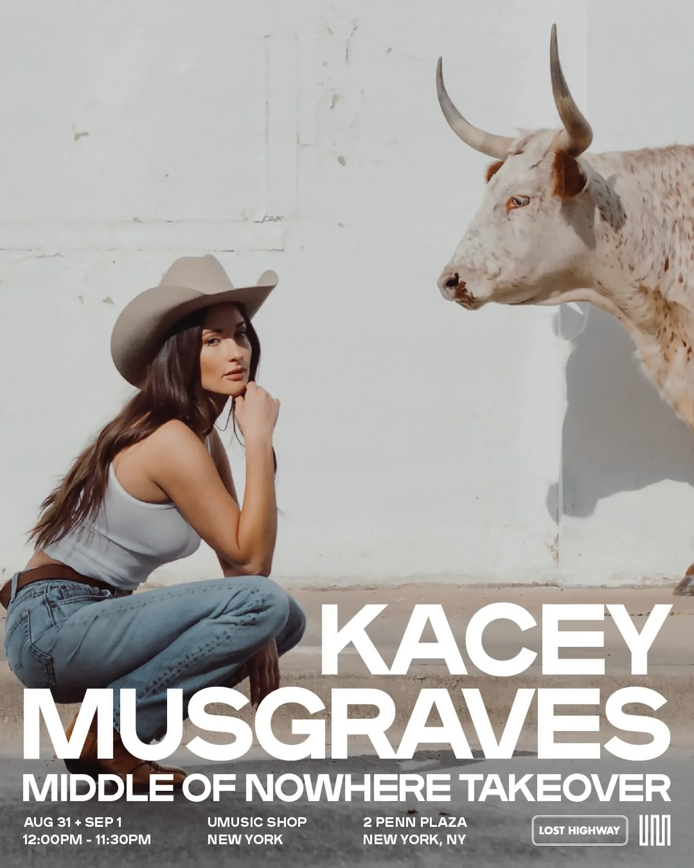KACEY MUSGRAVES MIDDLE OF NOWHERE TAKEOVER, NYC 