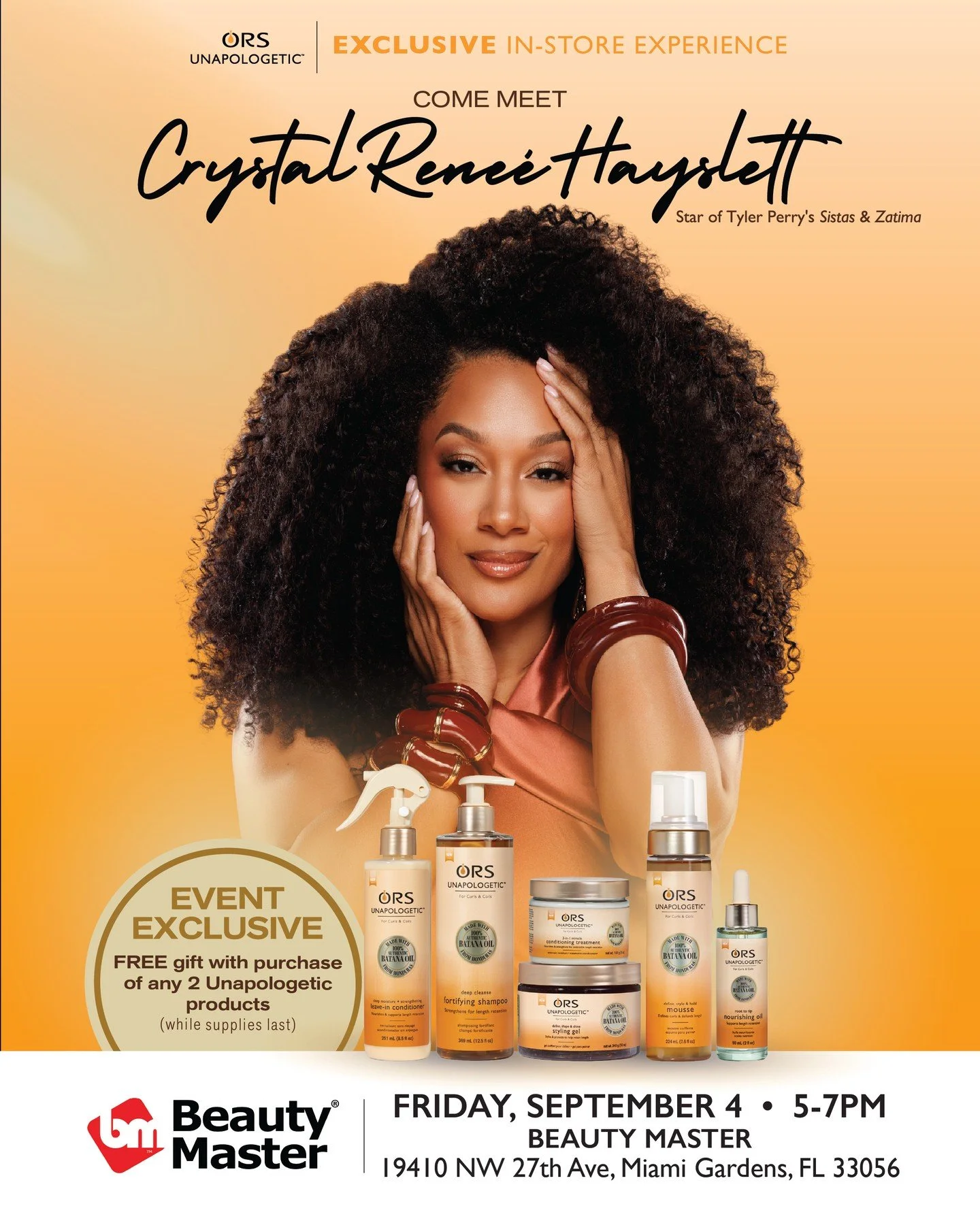 ORS HAIR CARE EXPERIENCE WITH CRYSTAL RENEÉ HAYSLETT, MIAMId