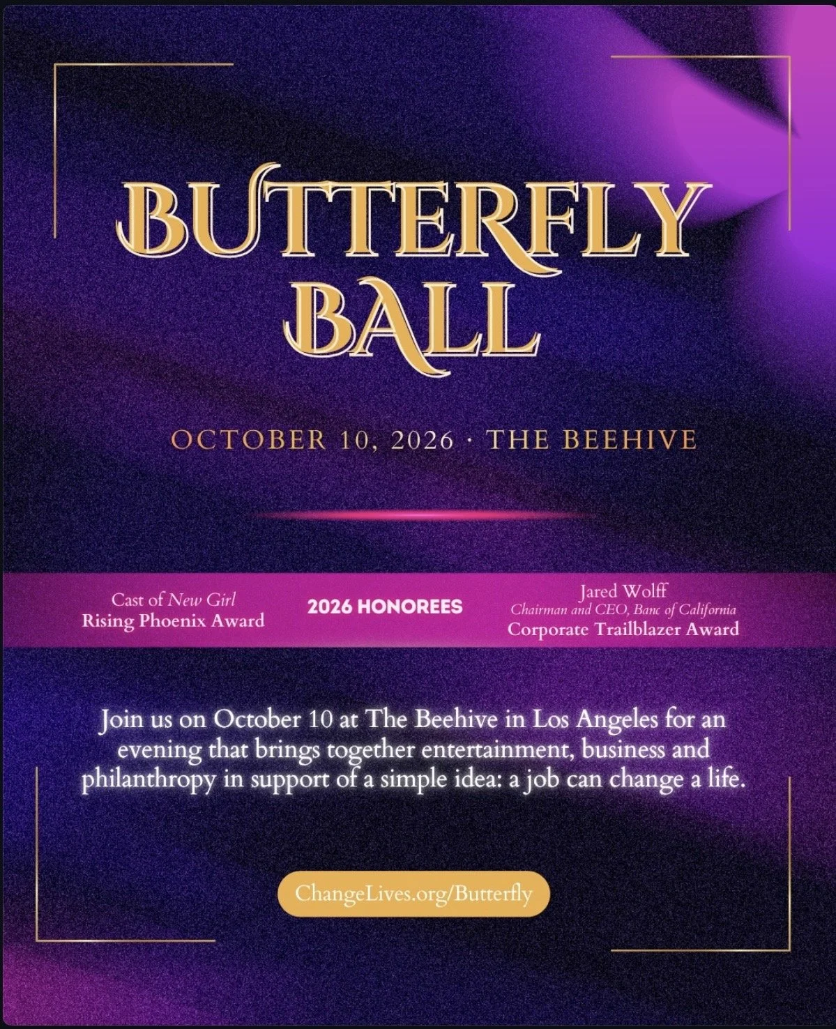 2026 CHYSALIS BUTTERFLY BALL HONORS NEW GIRL CAST, LA