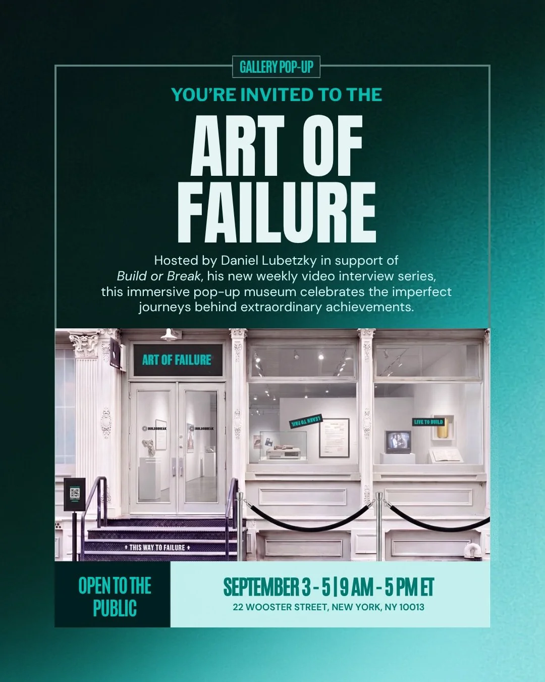 ART OF FAILURE POP-UP GALLERY, NYC