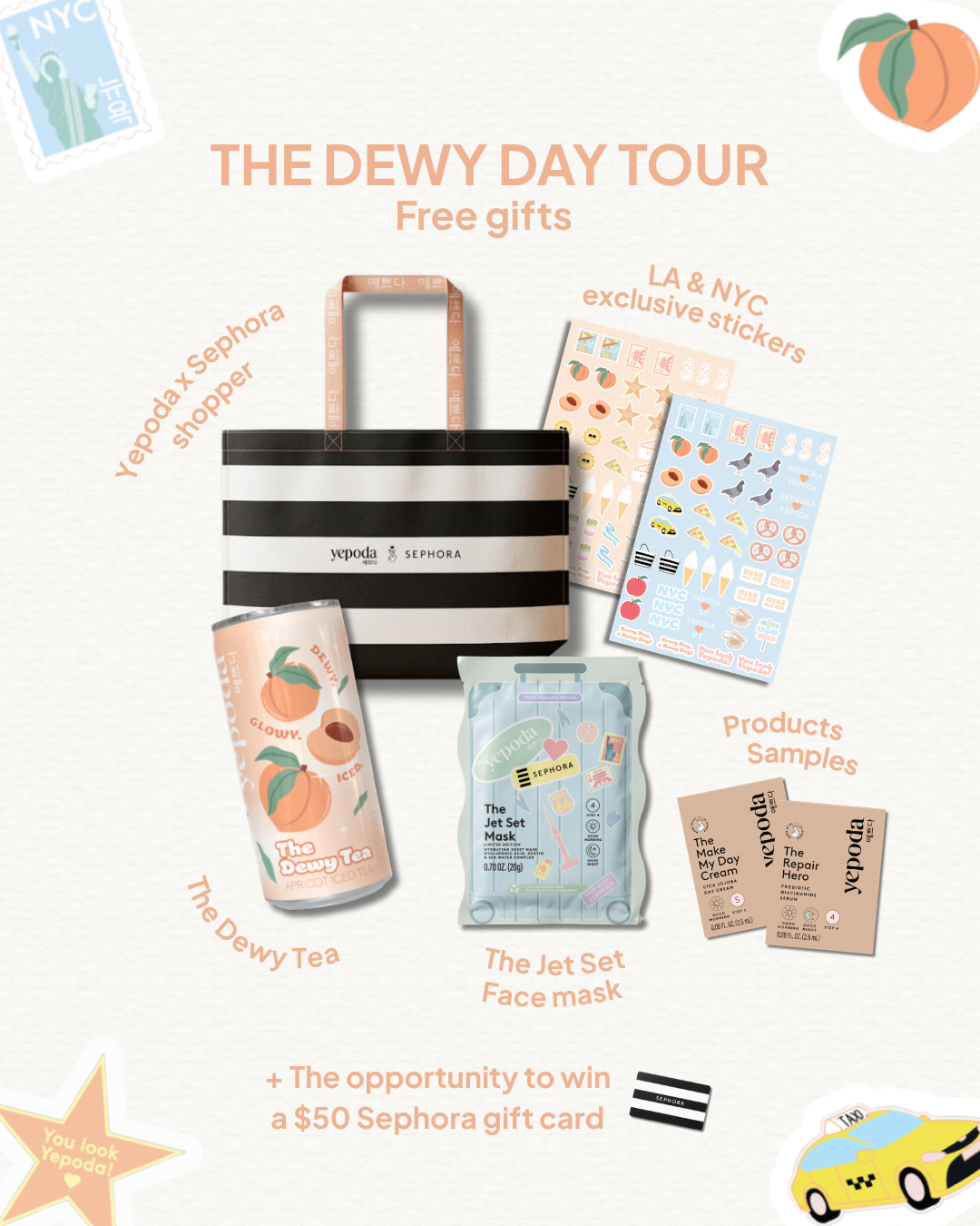 YEPODA X SEPHORA - THE DEWY DAY ON TOUR POP-UP, NYC