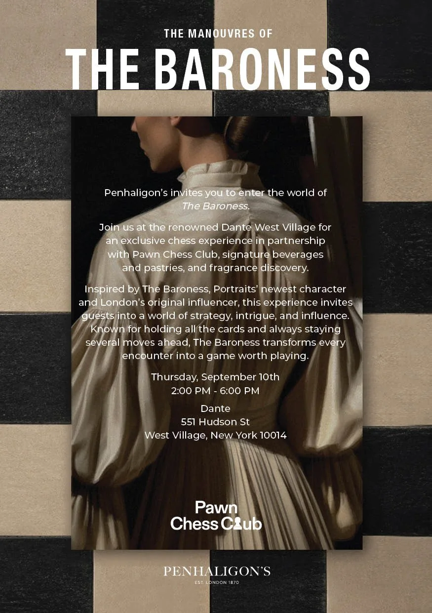 PENHALIGON'S PAWN CHESS CLUB POP-UP, NYC