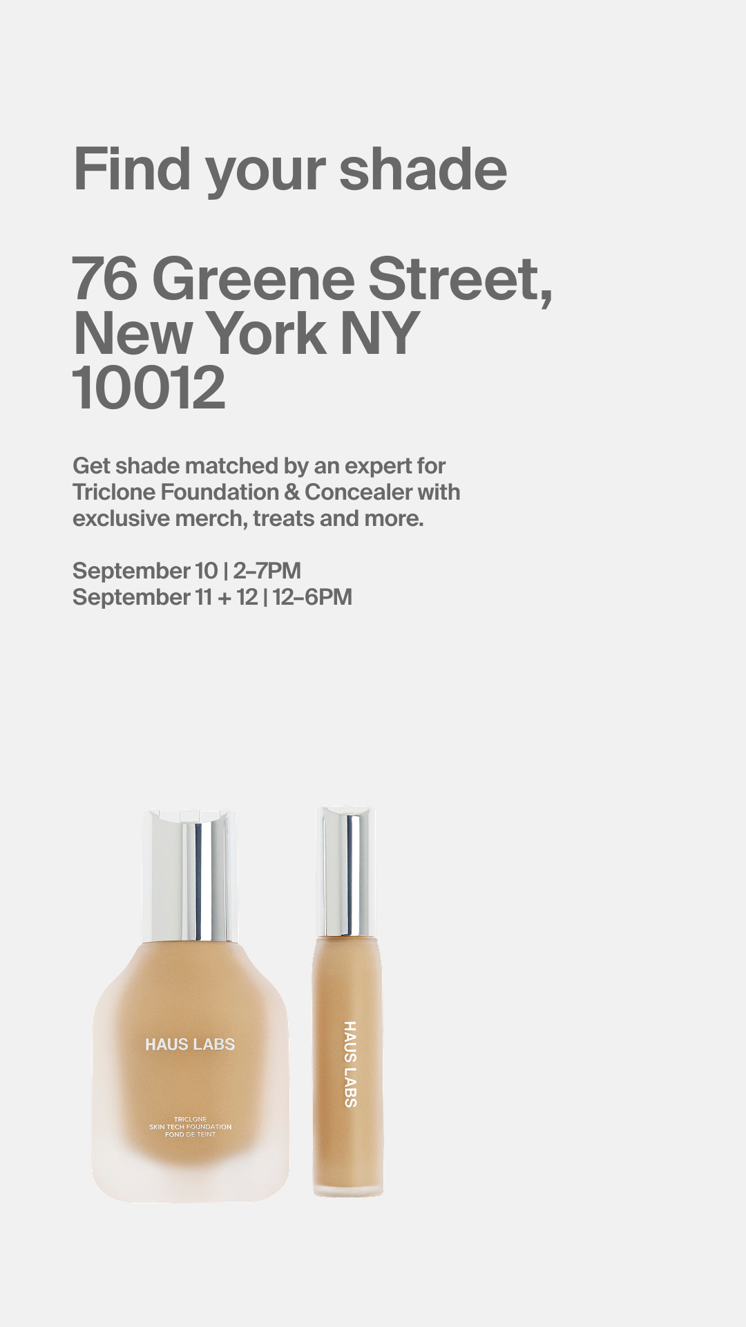 HAUS LABS X SEPHORA POP-UP, NYC