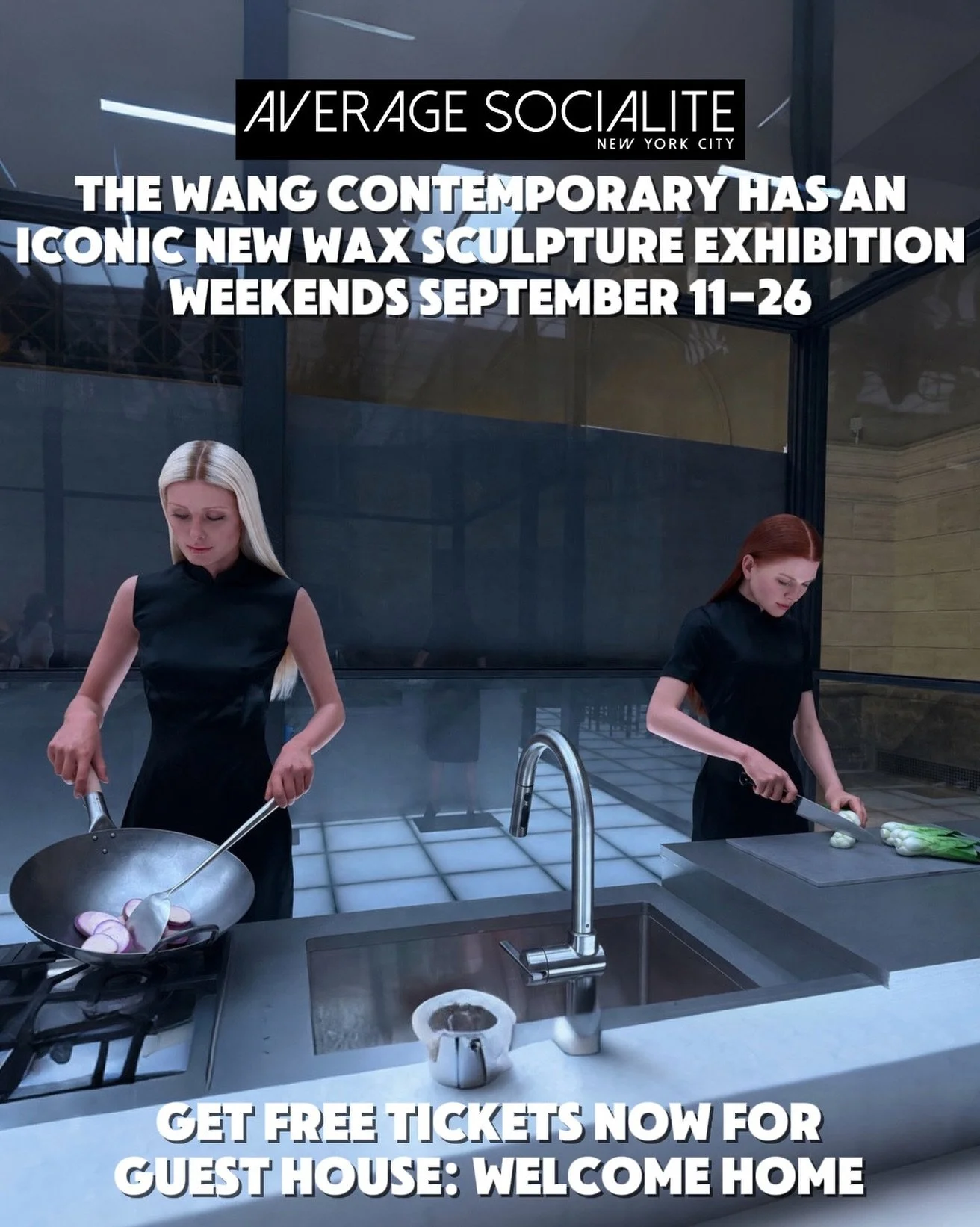 🧍🏽The Wang Contemporary&rsquo;s newest exhibition, Guest House: Welcome Home, opens September 11! The show presents a series of life-size wax sculptures of familiar female icons from American pop culture in distinctly Chinese settings by the artist
