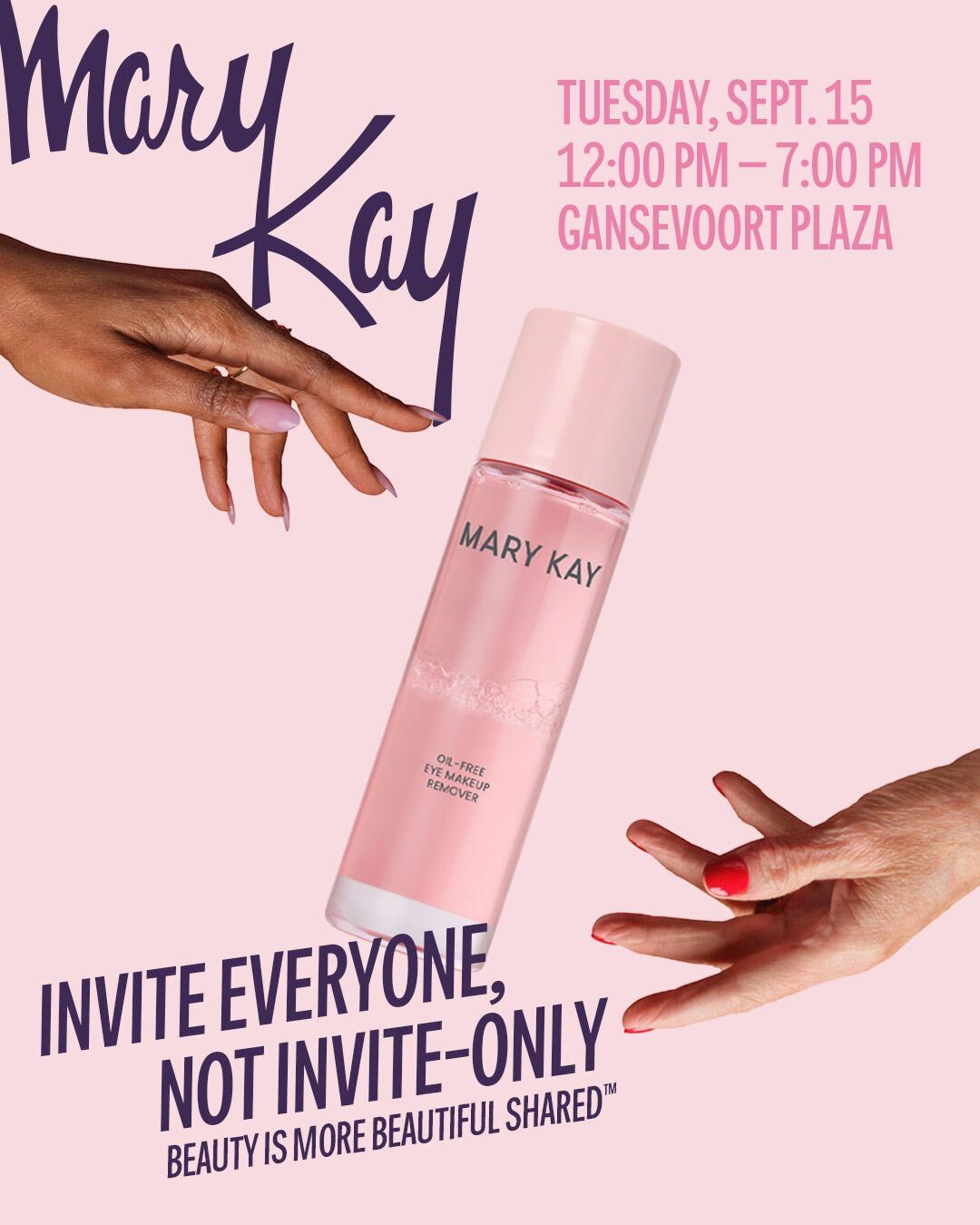 MARY KAY 'BEAUTY IS MORE BEAUTIFUL SHARED' POP-UP, NYC