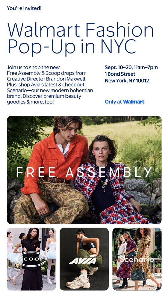 WALMART FREE ASSEMBLY POP-UP, NYC 