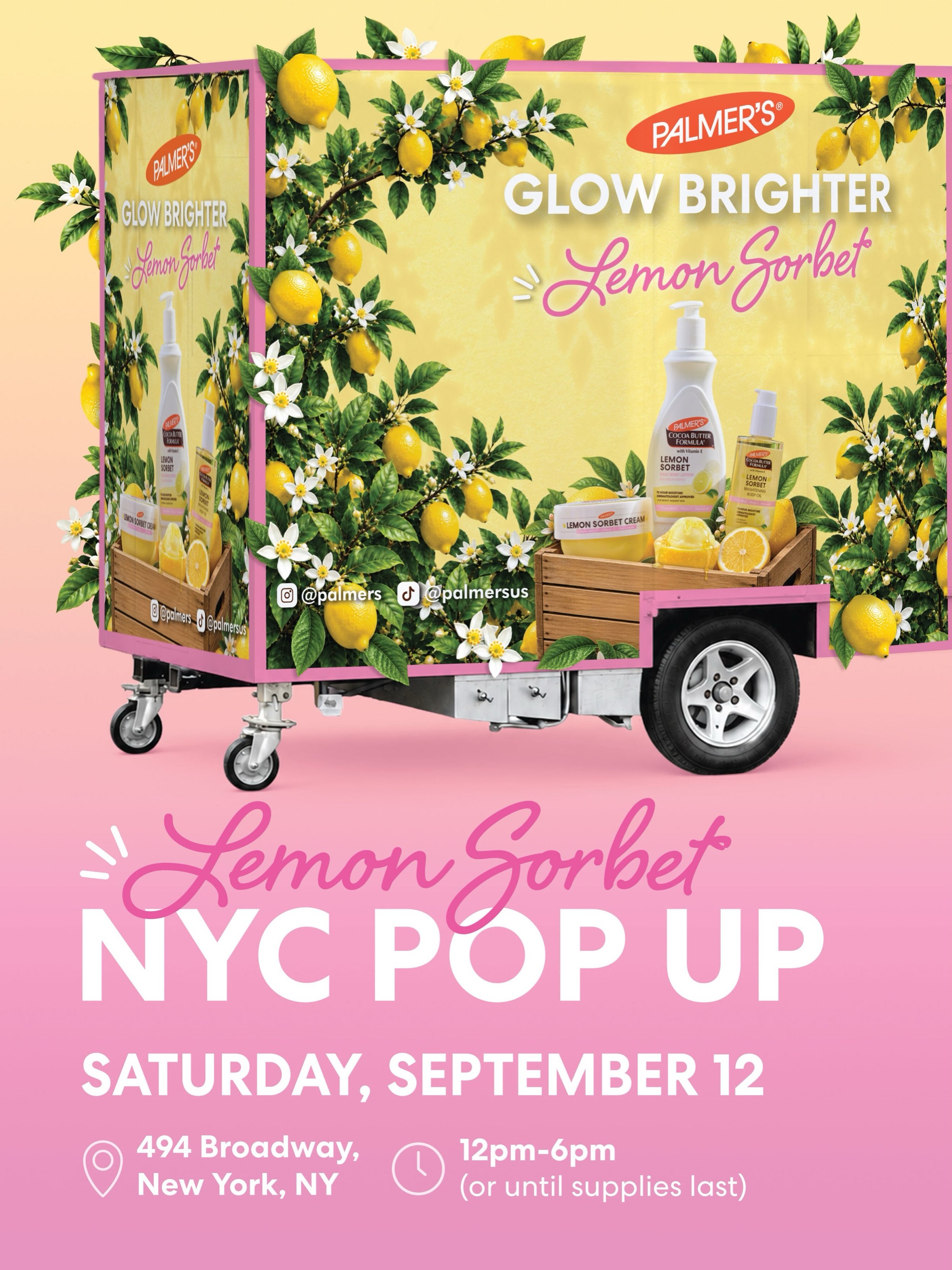 PALMERS LEMON SORBET POP-UP, NYC