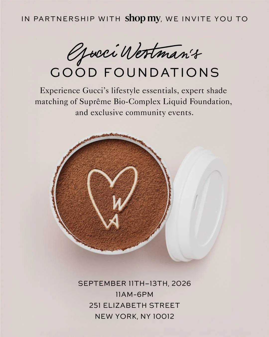 GUCCI WESTMAN'S GOOD FOUNDATIONS, NYC