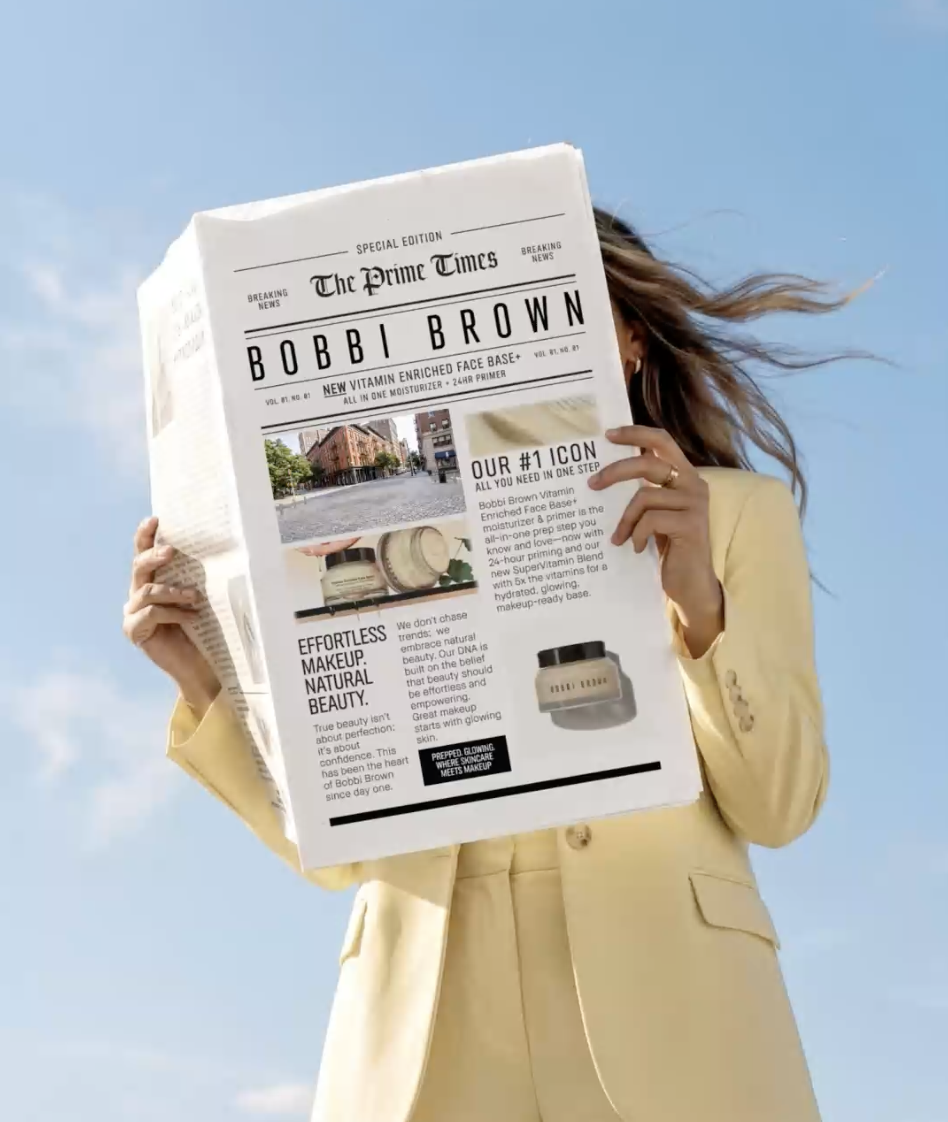 BOBBI BROWN 'THE PRIME TIMES' NEWSSTAND, NYC