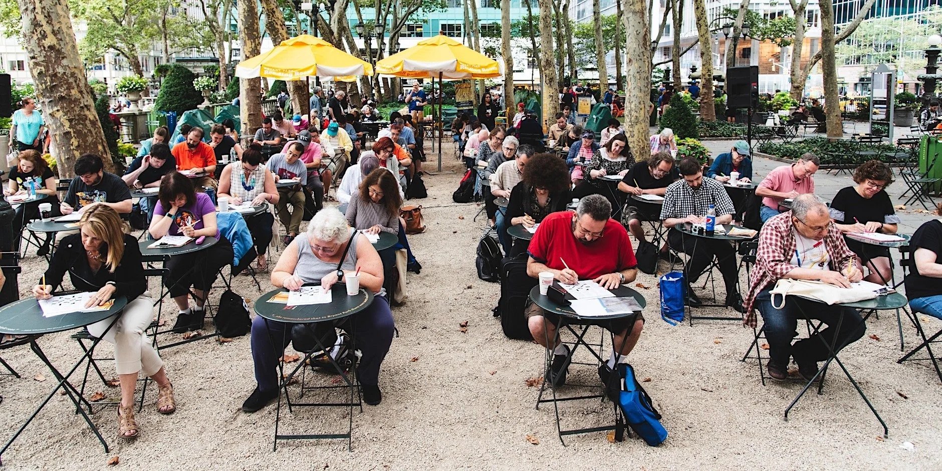 BRYANT PARK'S 8TH ANNUAL CROSSWORD TOURNAMENT, NYC 