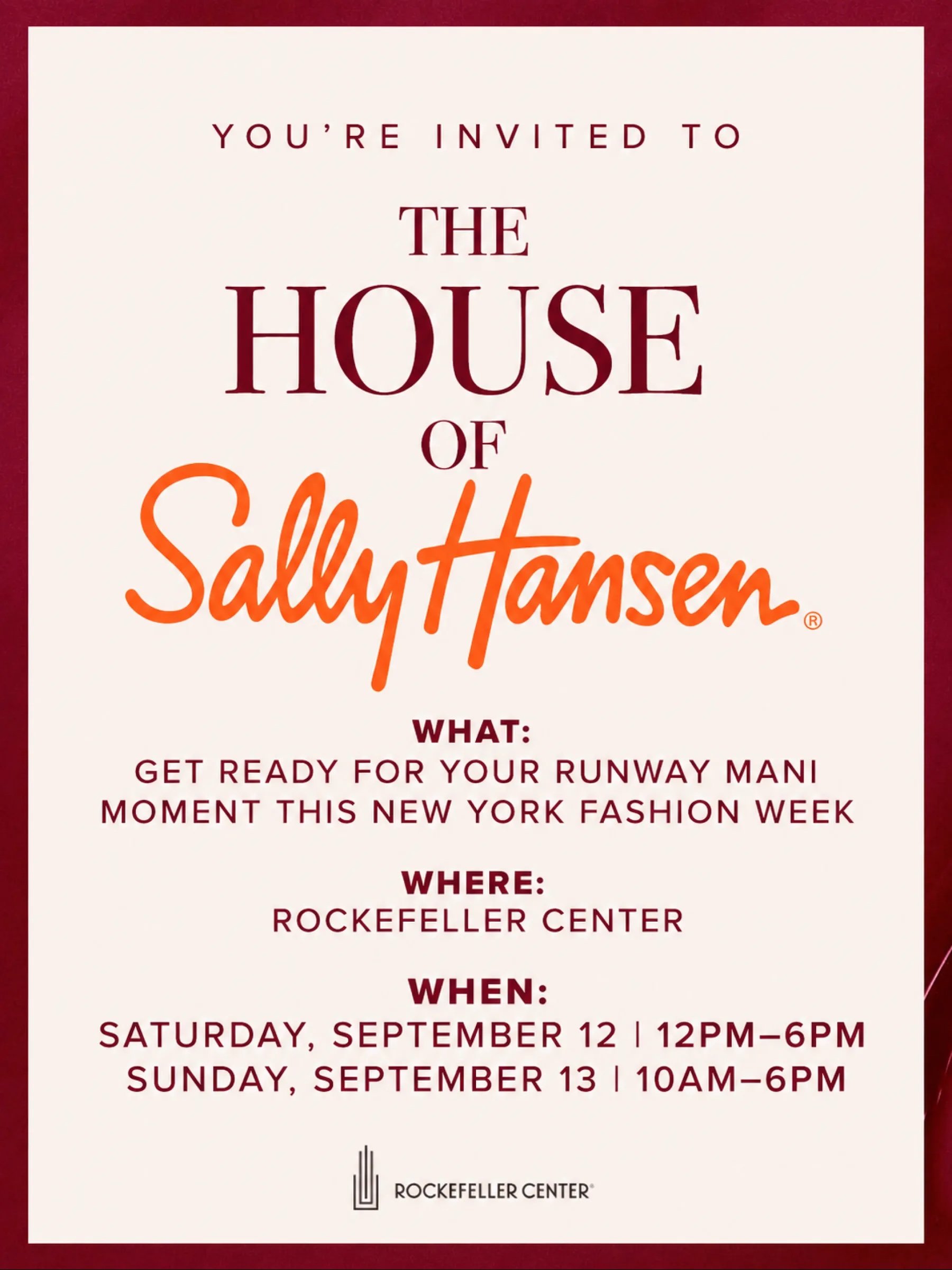 THE HOUSE OF SALLY HENSEN, NYC