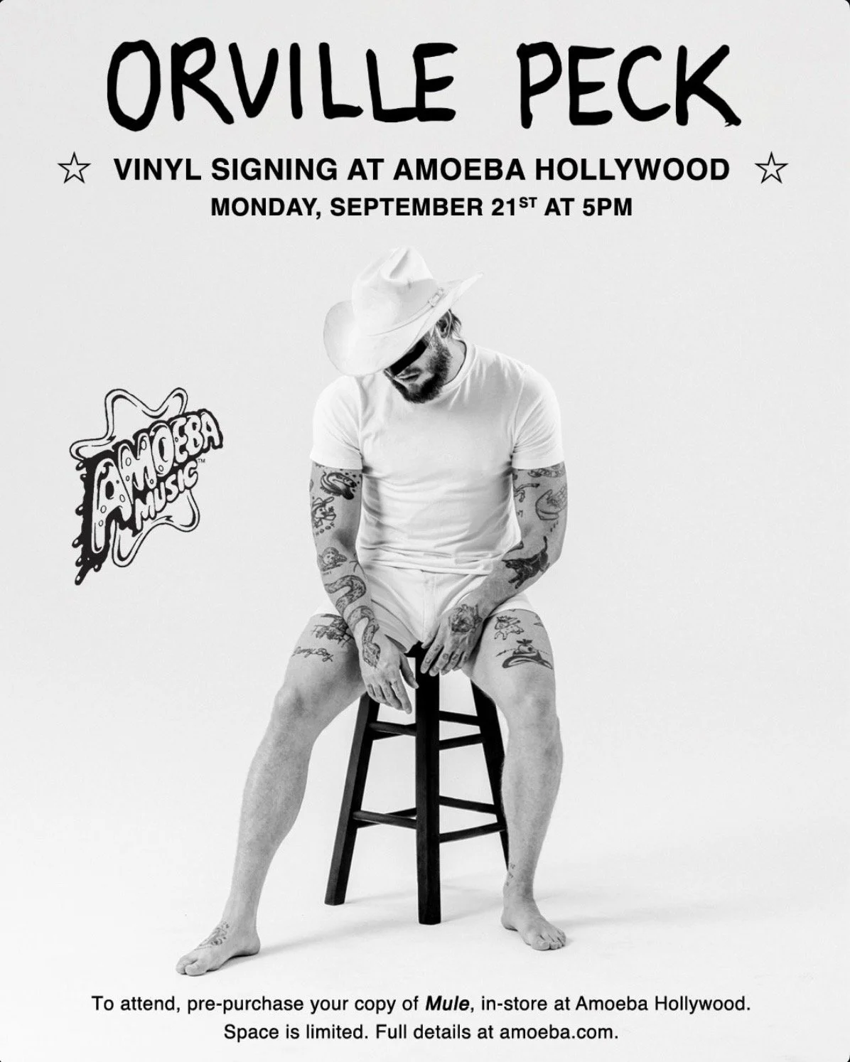 ORVILLE PECK ALBUM SIGNING AT AMOEBA HOLLYWOOD, LA