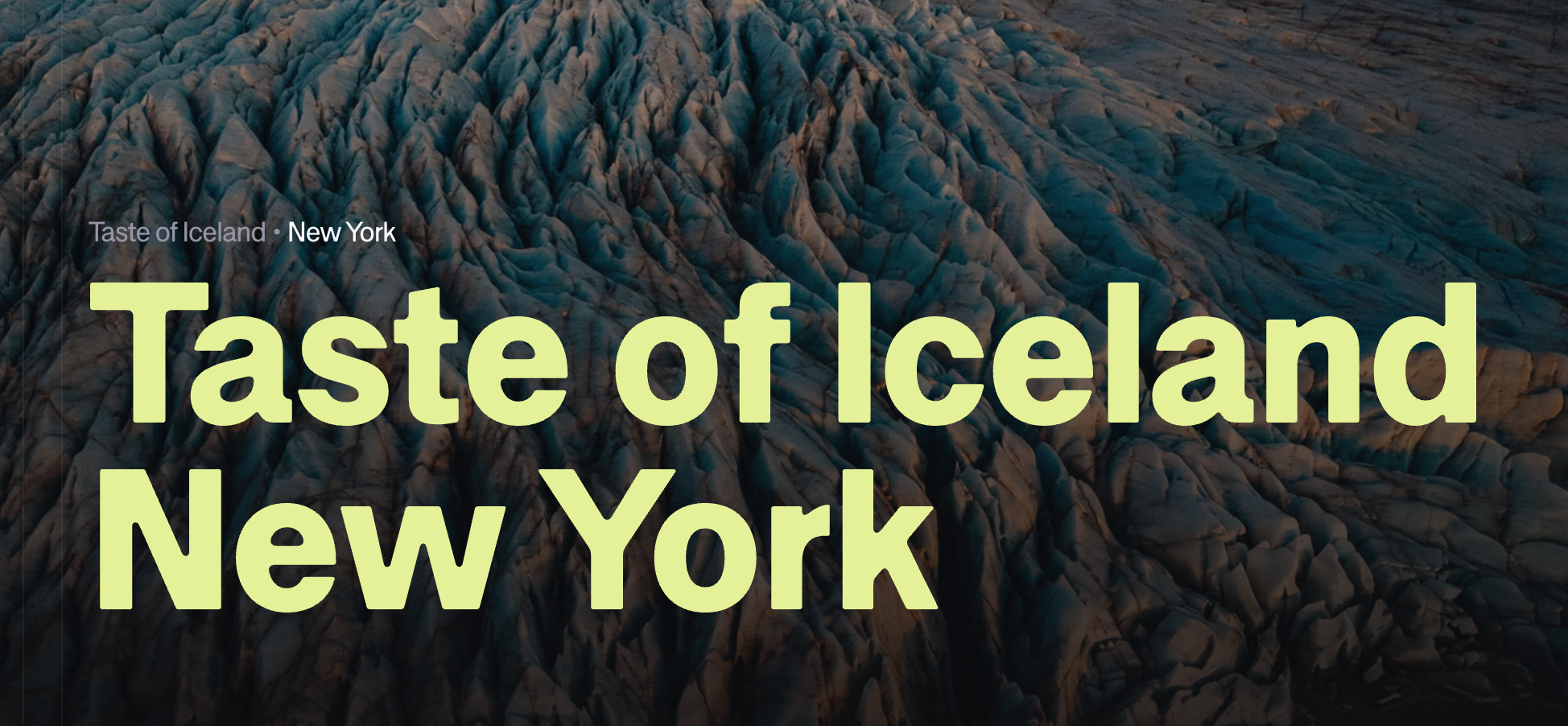 TASTE OF ICELAND, NYC