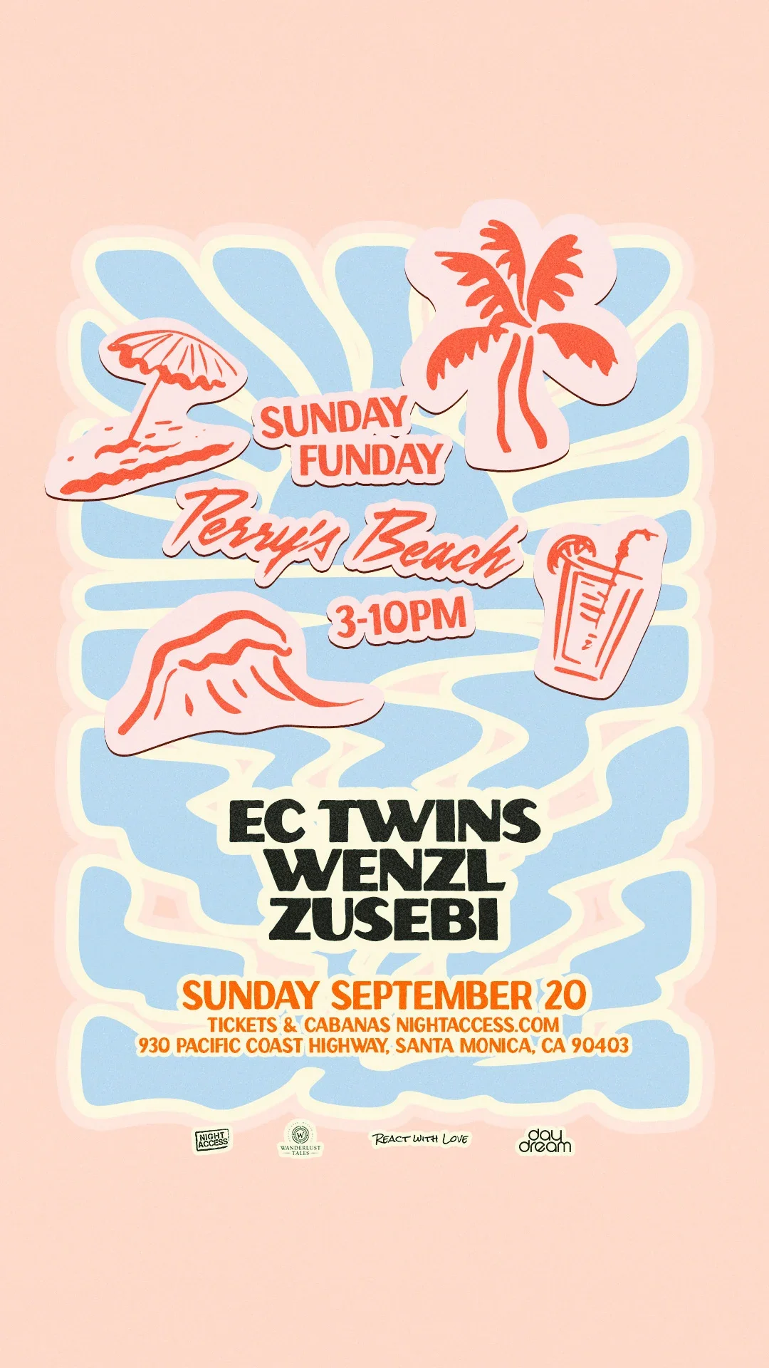 EC TWINS X WENZL END OF SUMMER BEACH PARTY, LA