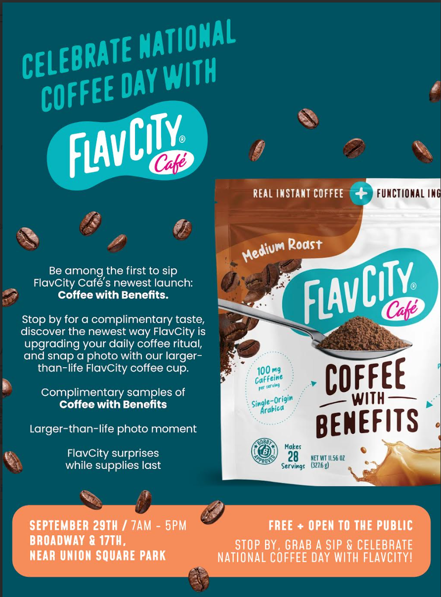 FLAVCITY CELEBRATES NATIONAL COFFEE DAY, NYC