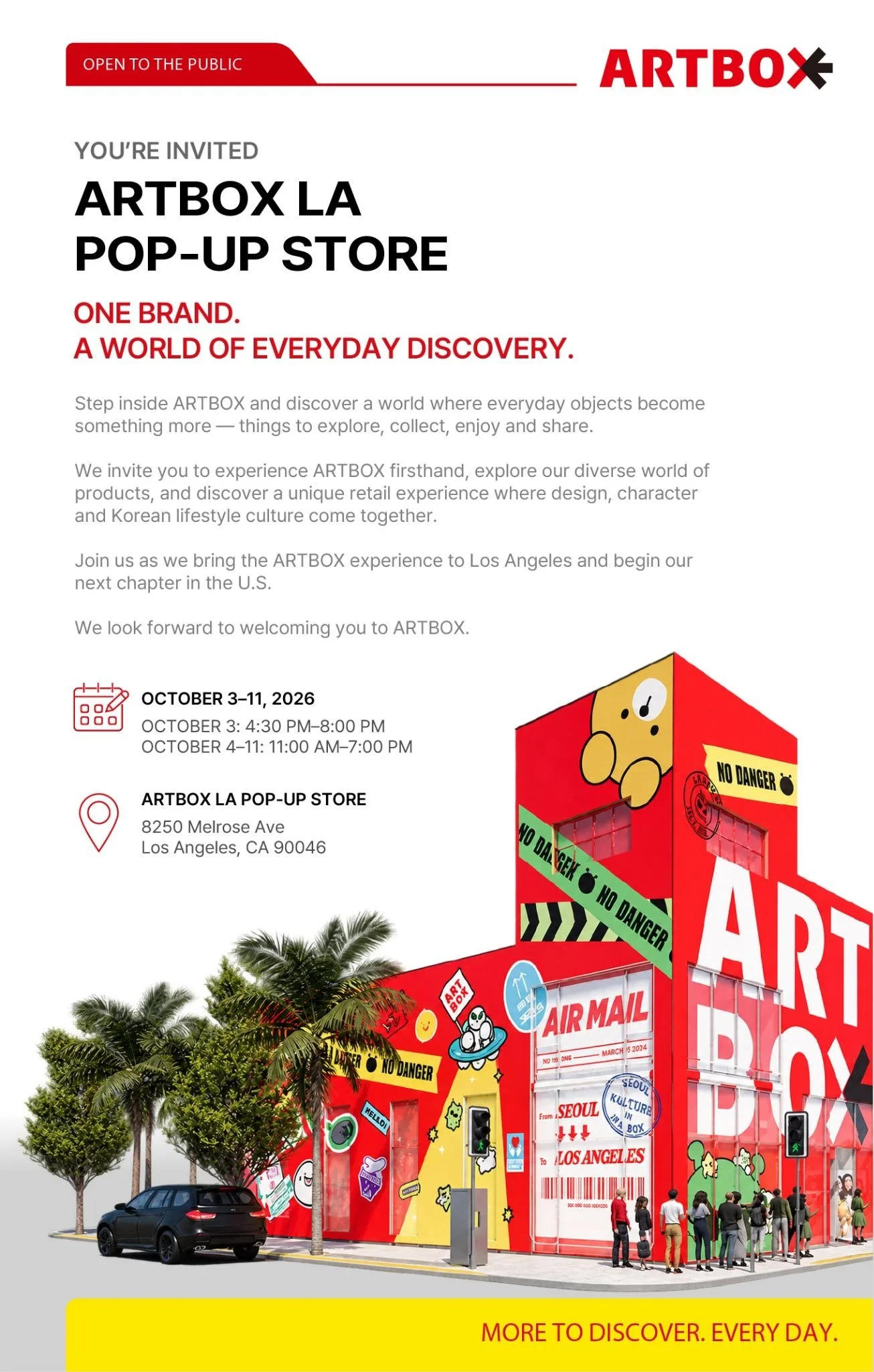 ARTBOX POP-UP STORE, LA
