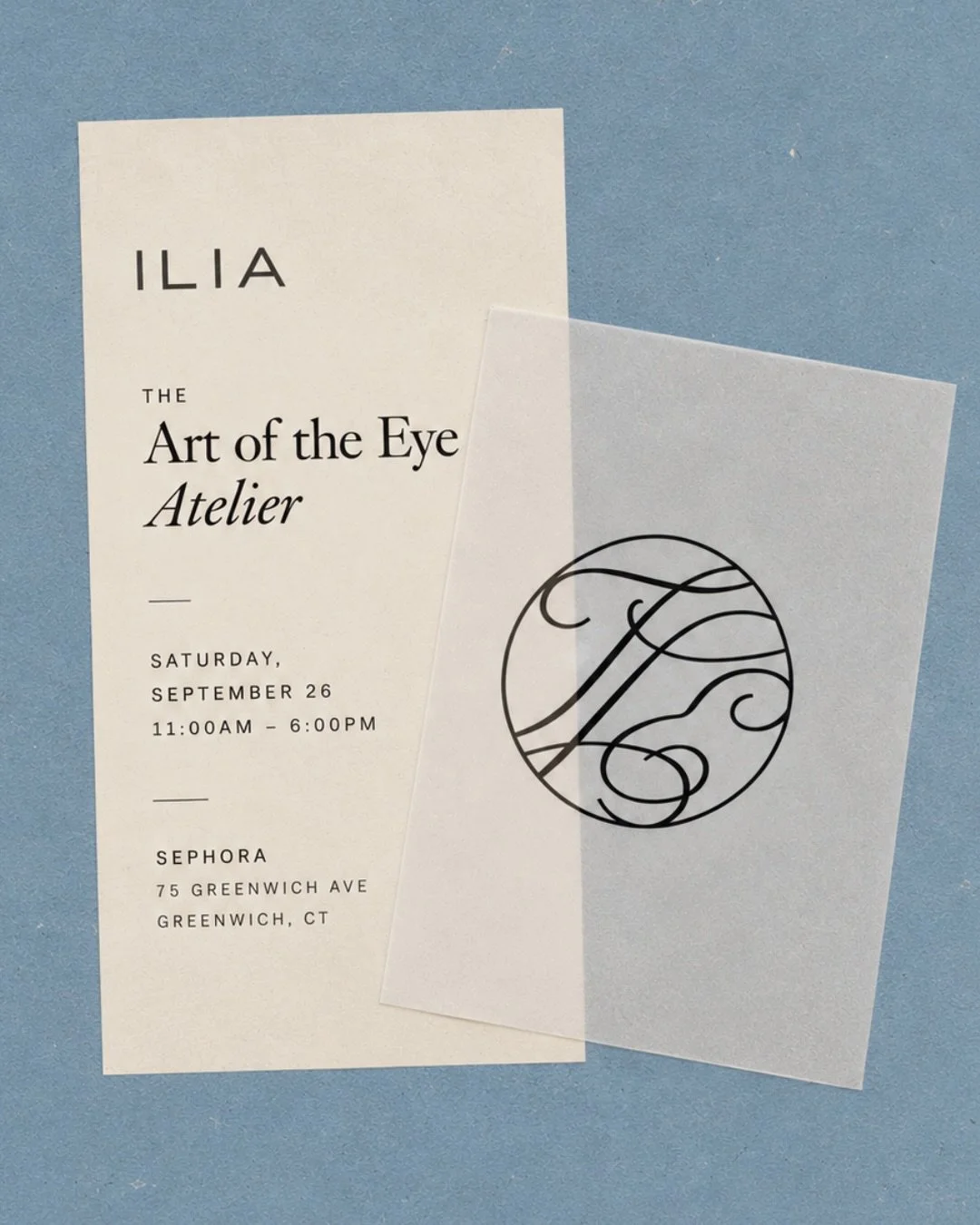 ILIA BEAUTY: THE ART OF THE EYE ATELIER POP-UP, GREENWICH CT