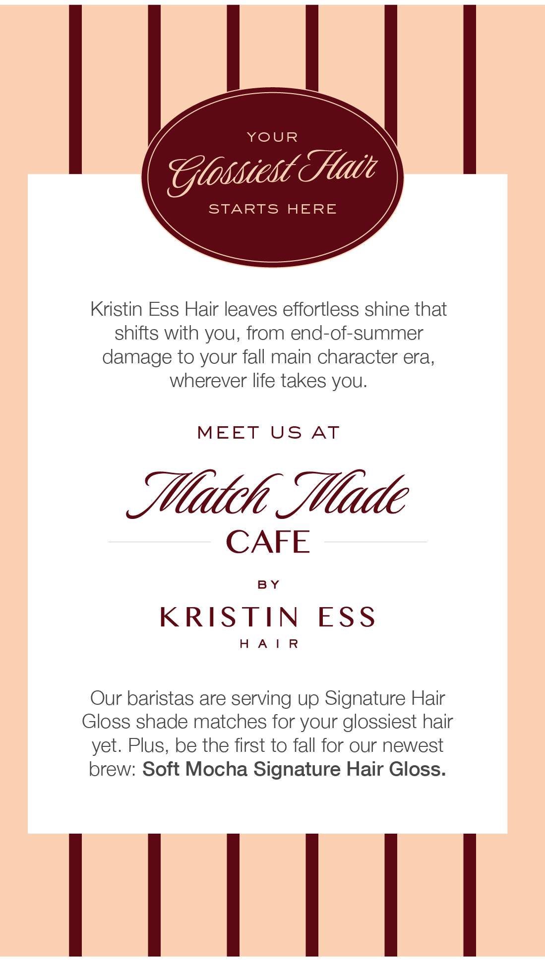KRISTIN ESS HAIR MATCH MADE CAFE, NYC
