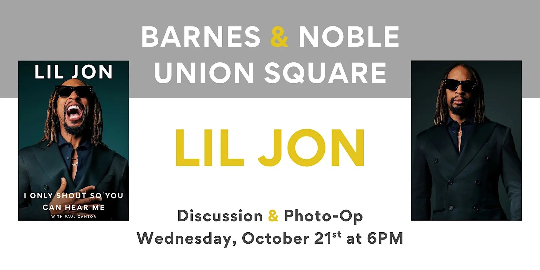 BARNES &amp; NOBLE: MEET LIL JON, NYC