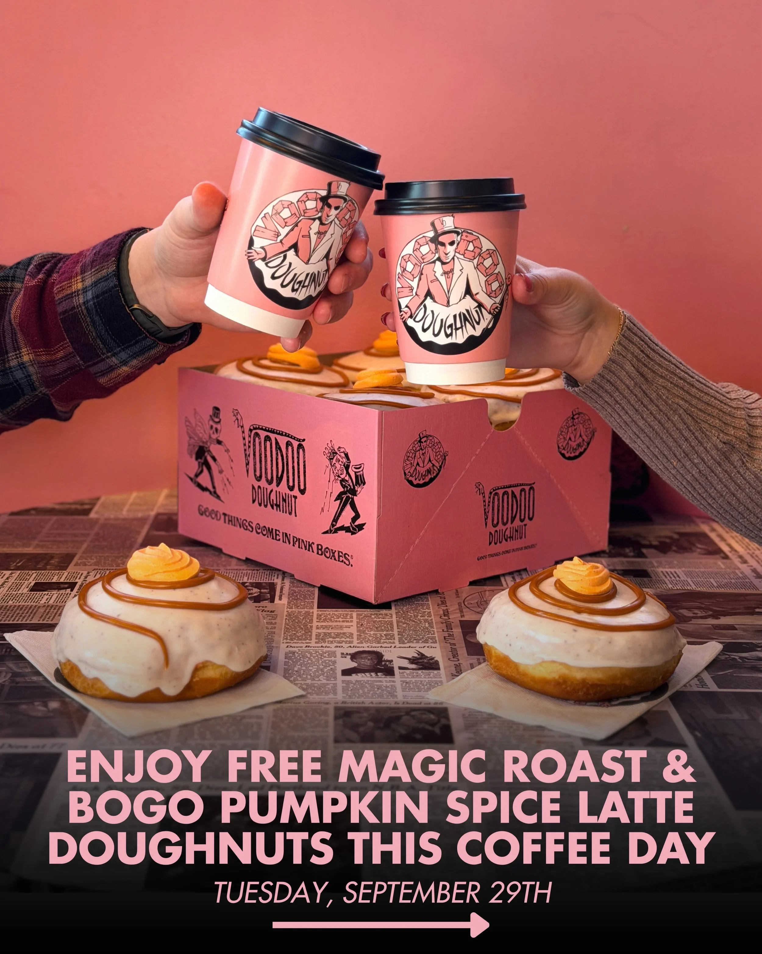 NATIONAL COFFEE DAY: VOODOO DOUGHNUT, LA 