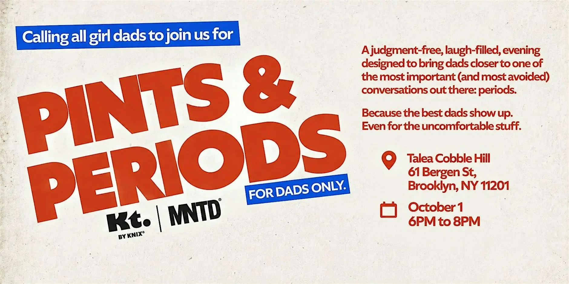 PINTS &amp; PERIODS: LET'S TALK PERIODS PRESENTED BY KT X MNTD, NYC