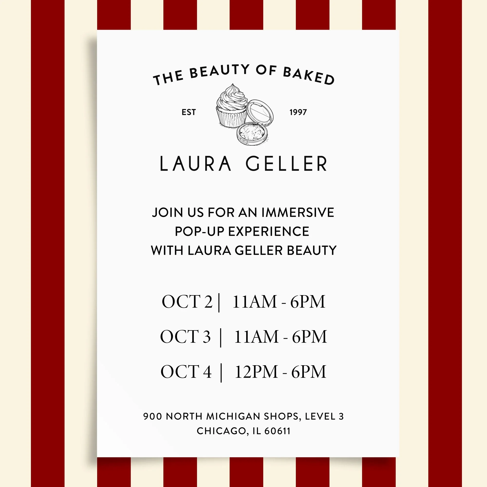 LAURA GELLER BEAUTY'S 'BEAUTY OF BAKED' POP-UP, CHICAGO