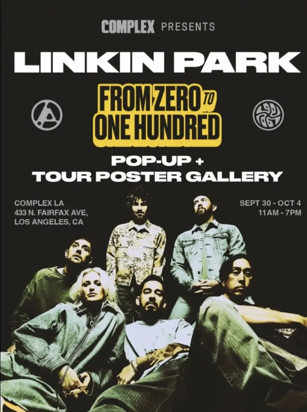 LINKIN PARK POP UP TOUR POSTER GALLERY, LA