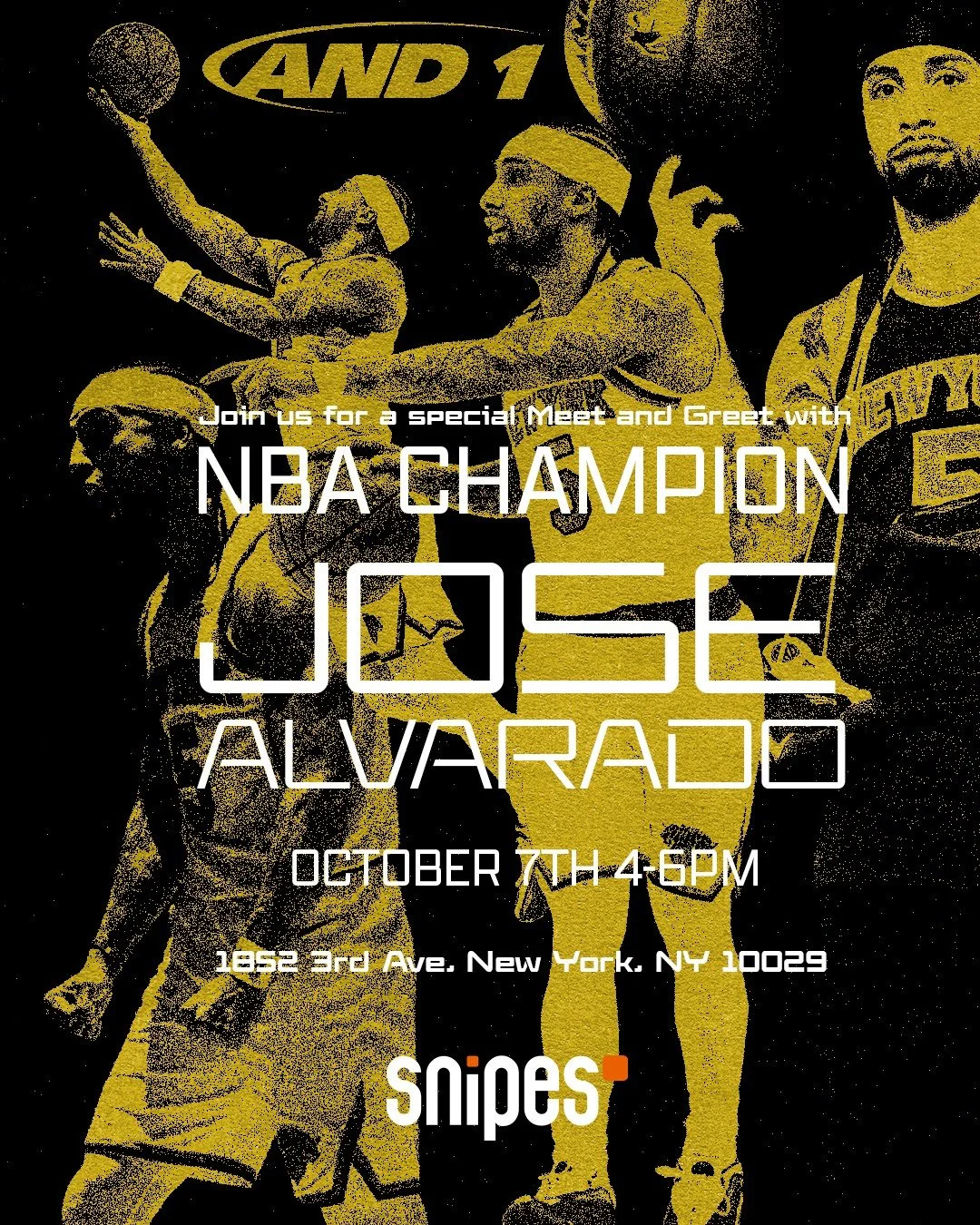MEET AND GREET JOSE ALVARADO AT SNIPES, NYC 