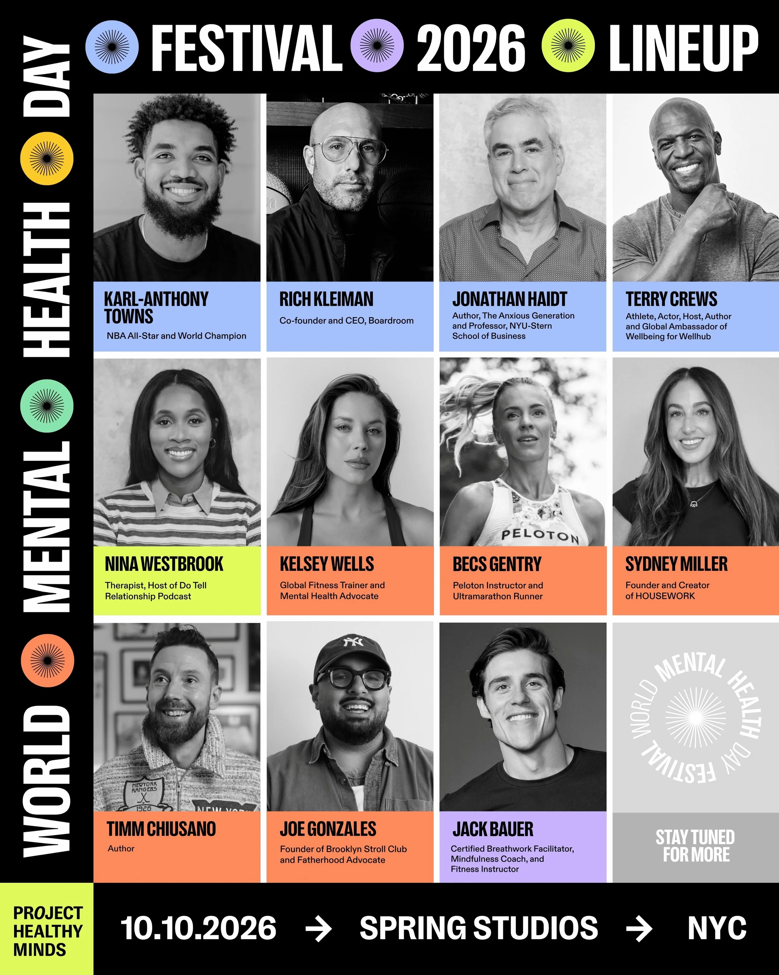 2026 WORLD MENTAL HEALTH DAY FESTIVAL, NYC 