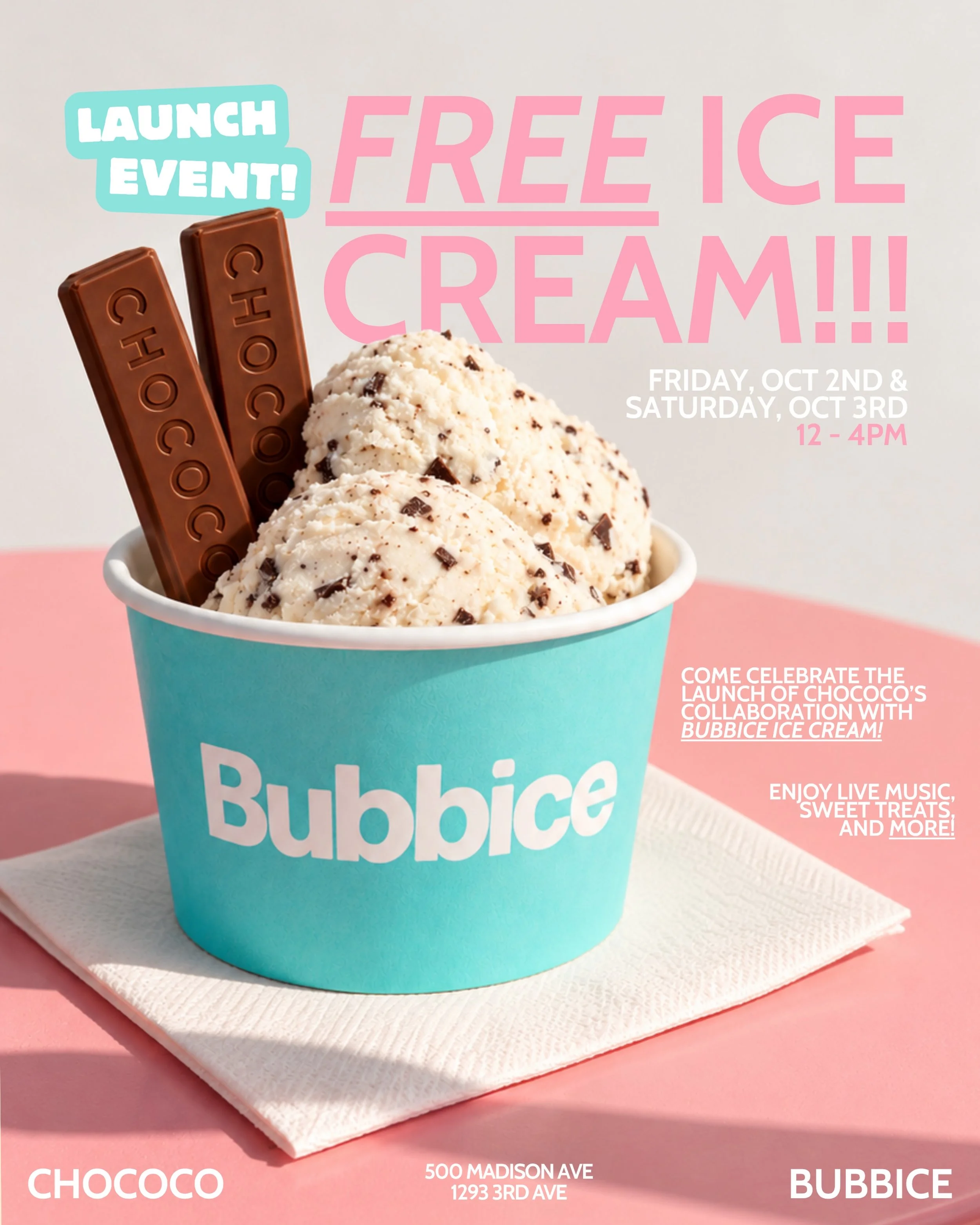 CHOCOCO X BUBBICE HOLIDAY ICE CREAM EXPERIENCE, NYC