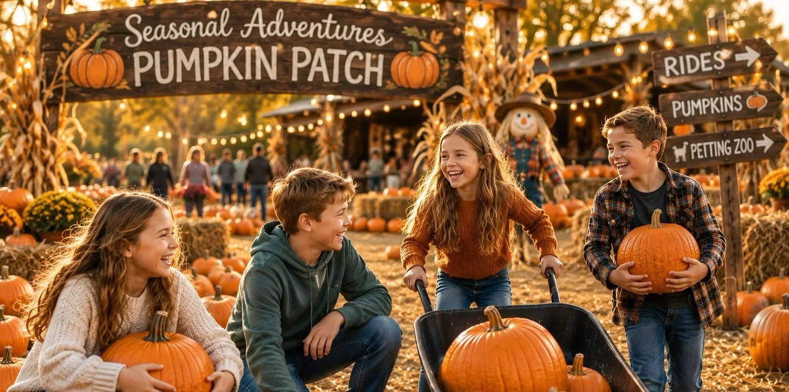 SEASONAL ADVENTURES PUMPKIN PATCH AT PIERCE COLLEGE, LA