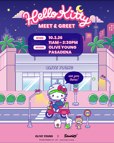 OLIVE YOUNG X SANRIO: HELLO KITTY MEET &amp; GREET, LA