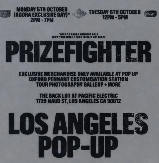 MUMFORD &amp; SONS PRIZEFIGHTER POP-UP, LA