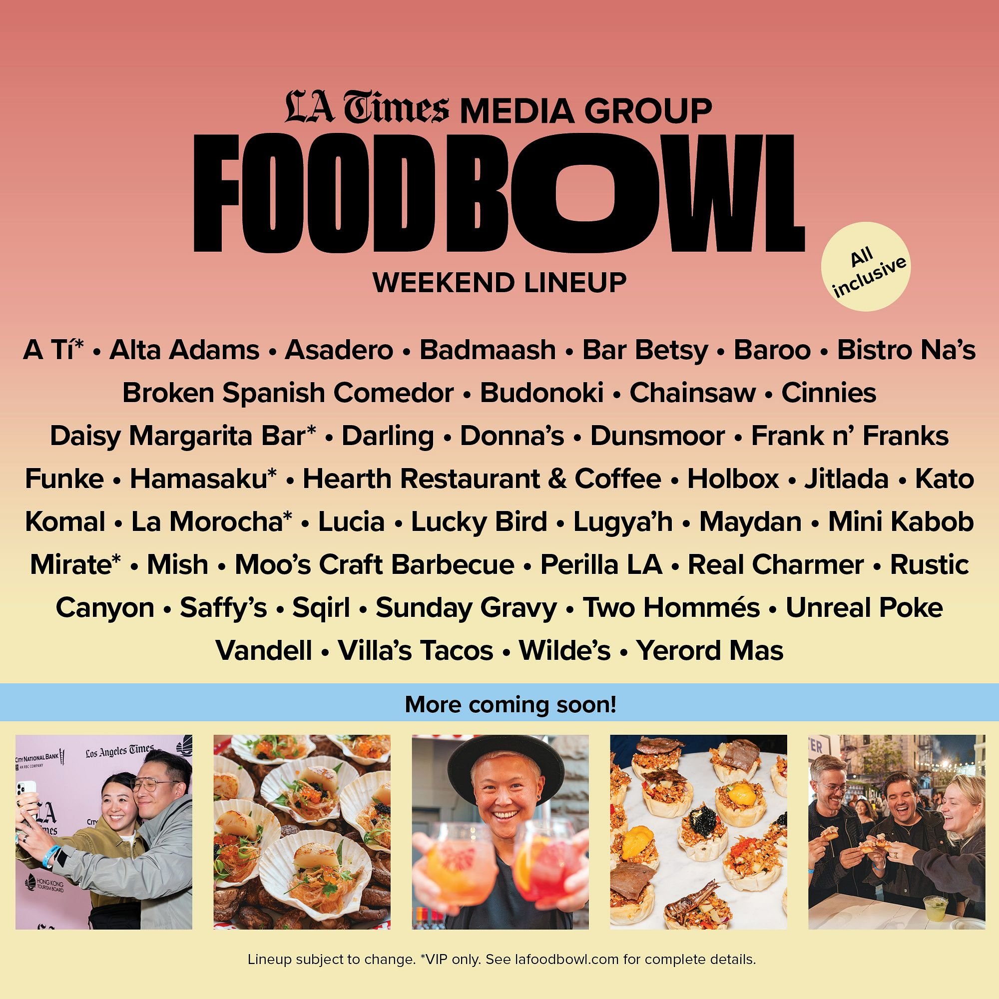 LA TIMES FOOD BOWL 2026, LA