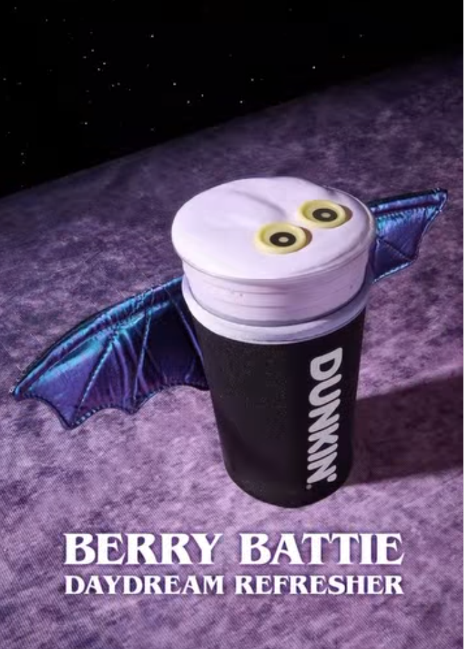 FREE BAT KOOZIE AT WITH DUNKIN' BERRY BATTIE DAYDREAM REFRESHER, NATIONWIDE