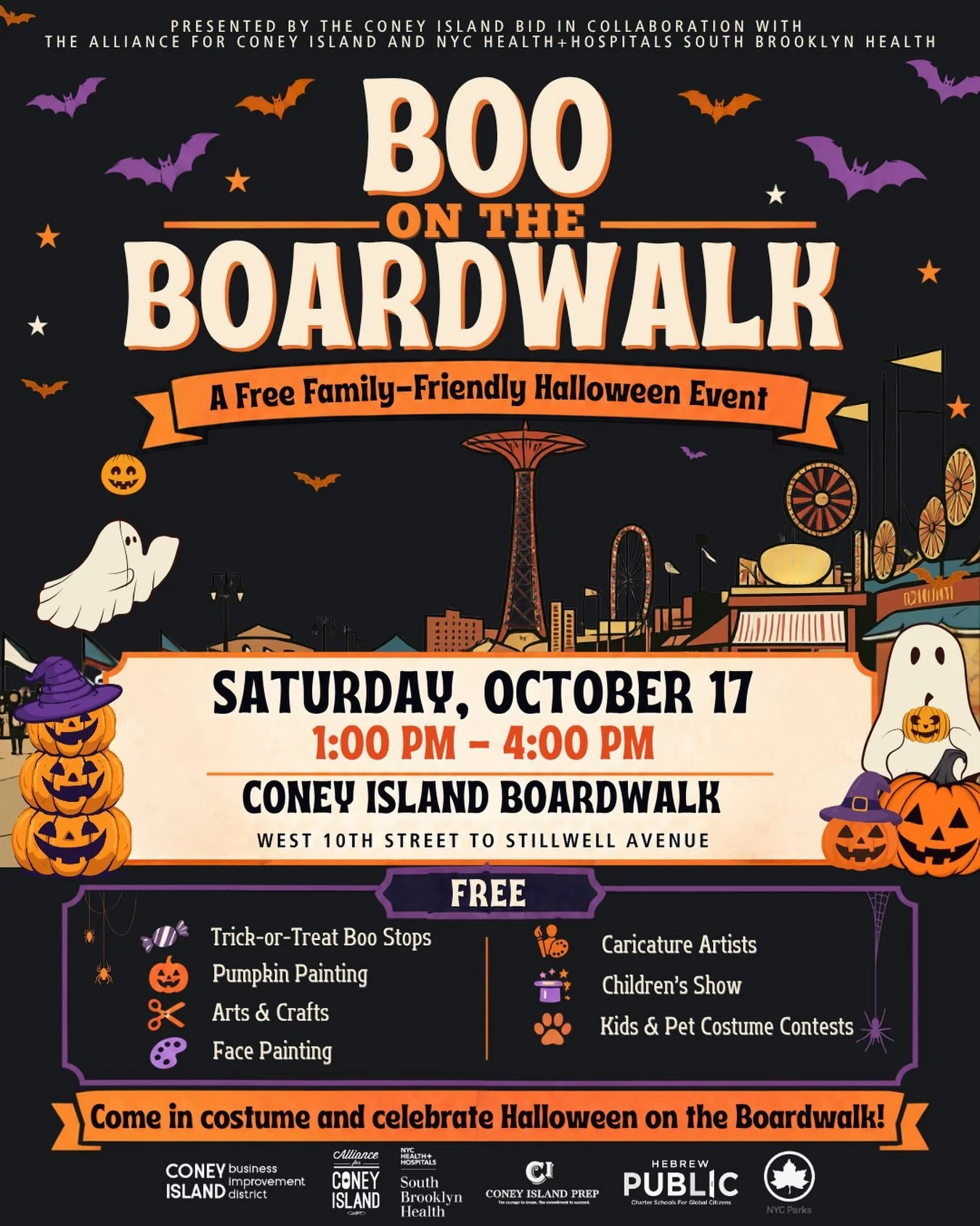CONEY ISLAND: BOO ON THE BOARDWALK, NYC 