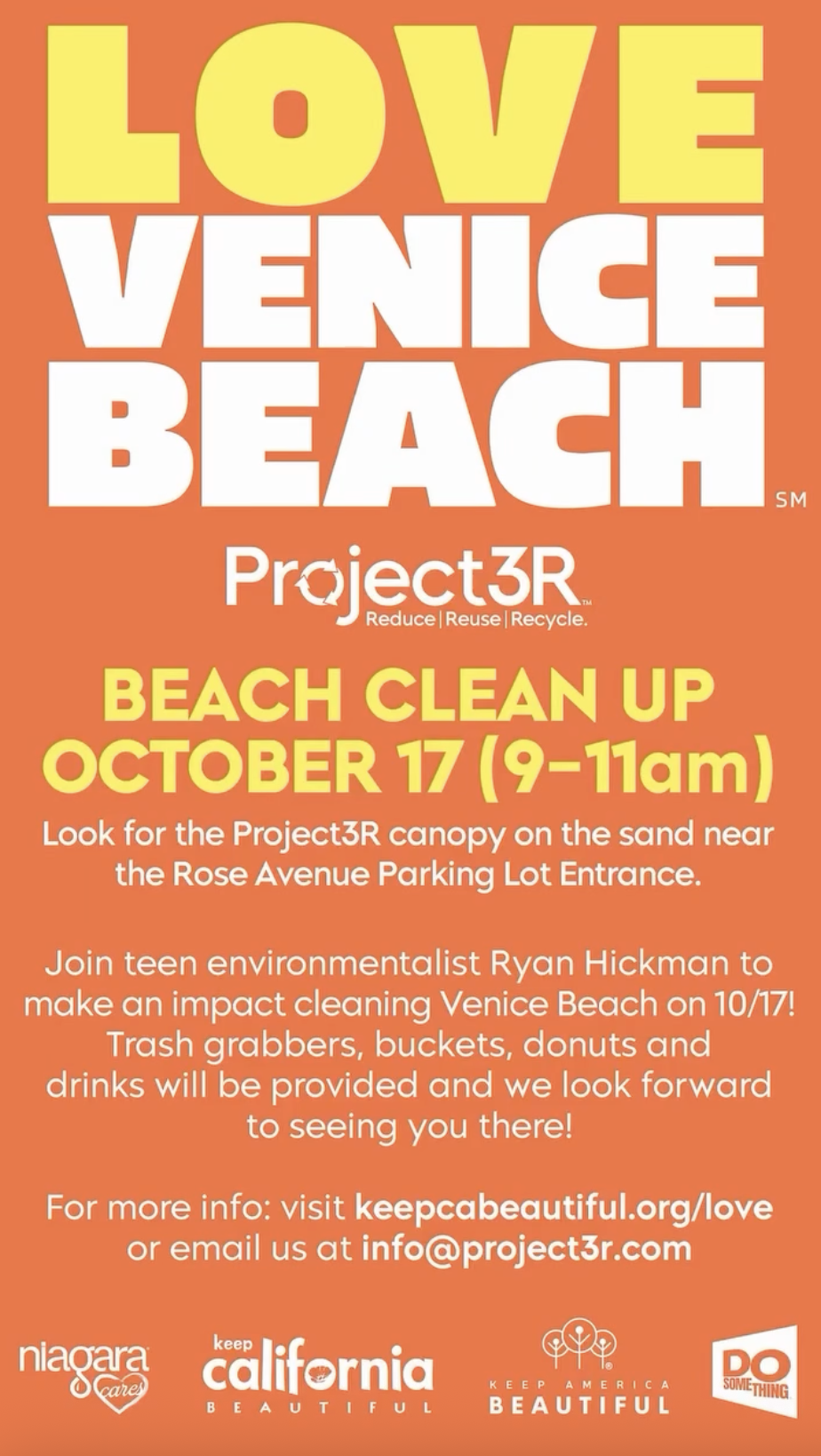 LOVE VENICE BEACH: BEACH CLEAN UP, LA