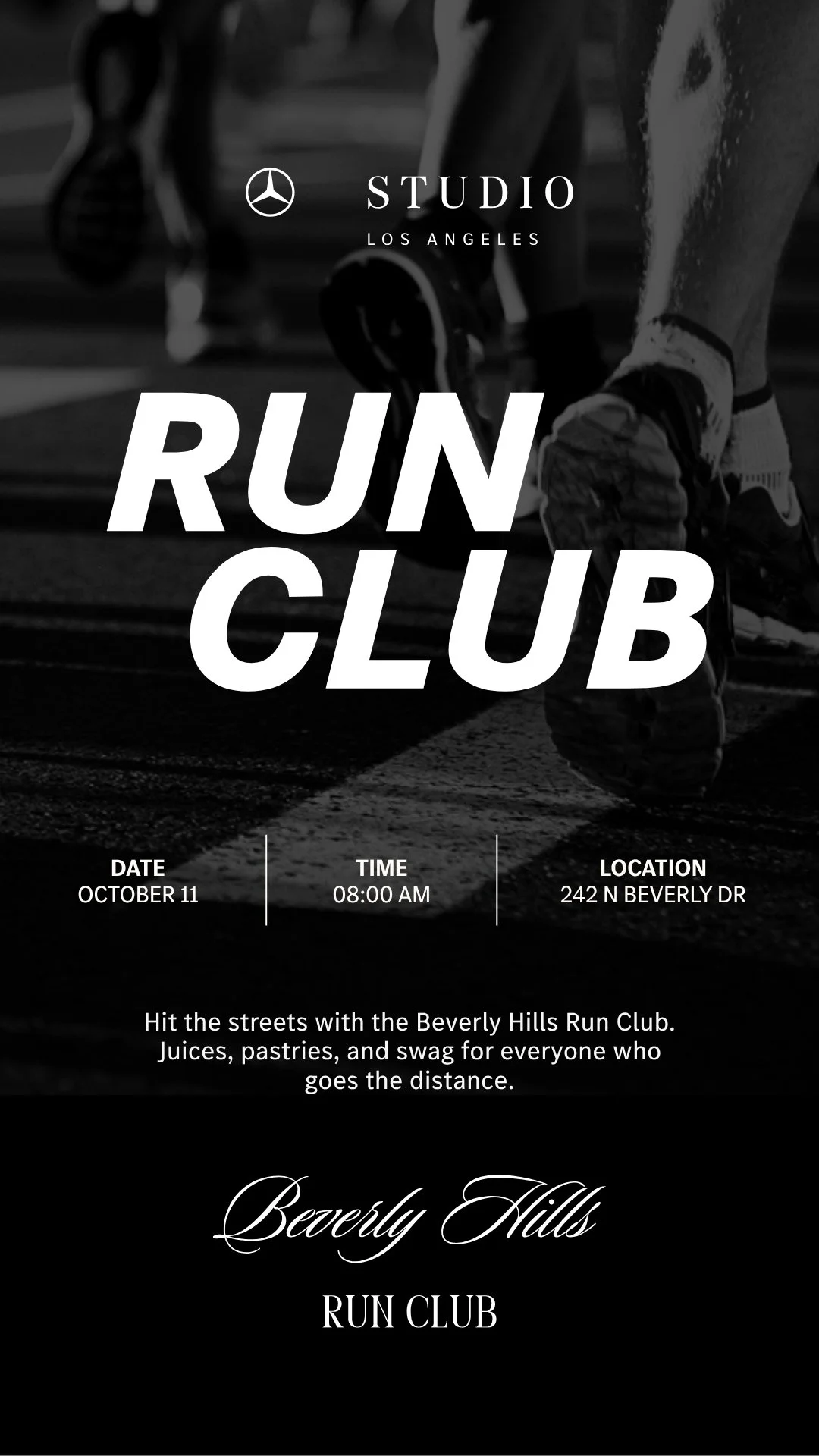 BEVERLY HILLS RUN CLUB AT MERCEDES-BENZ STUDIO, LA