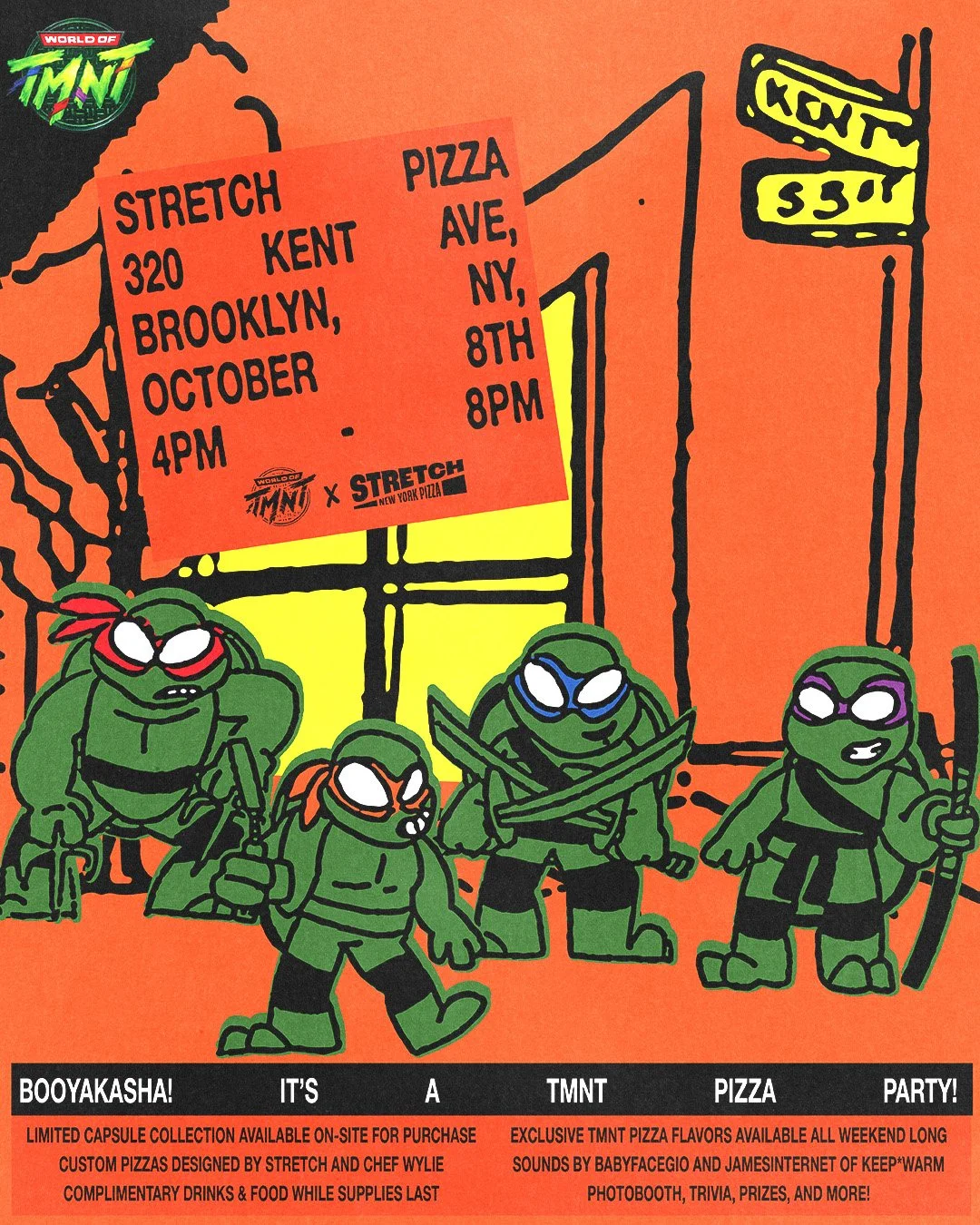 WORLD OF TMNT: STRETCH PIZZA, NYC 