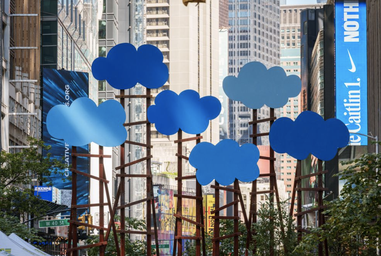 CLOUDS TAKE OVER THE GARMENT DISTRICT, NYC 